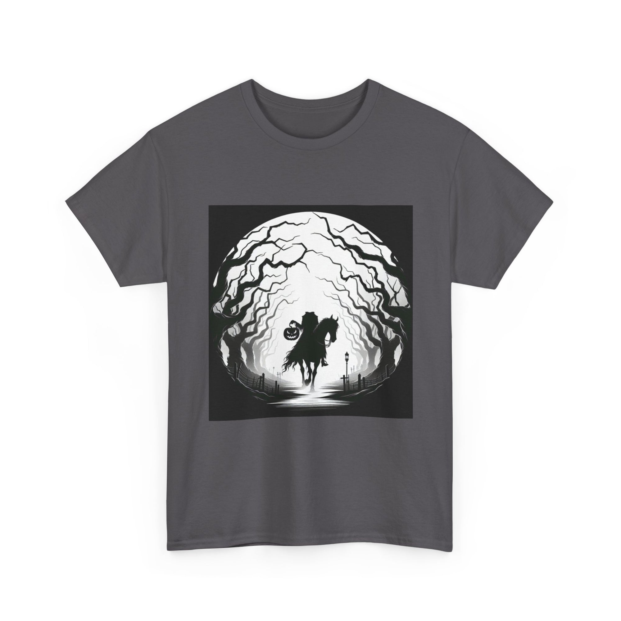 Dark Fantasy Unisex Heavy Cotton Tee, Graphic T-Shirt, Halloween Shirt, Gift for Gamers, Spooky Tee, Casual Wear