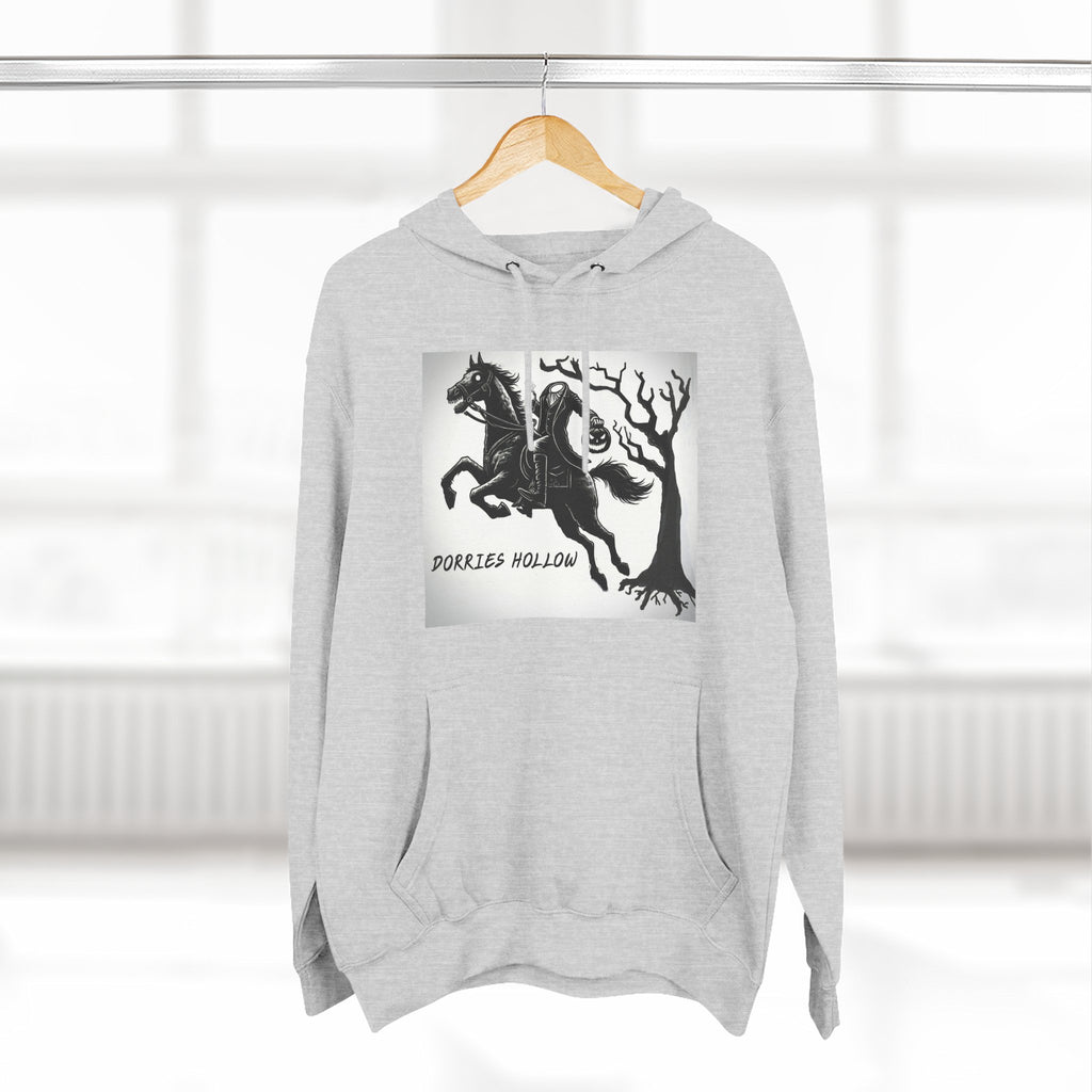 Spooky Horse Fleece Hoodie - Perfect for Fall and Halloween, Unisex Sweatshirt, Cozy Pullover, Gift for Horse Lovers