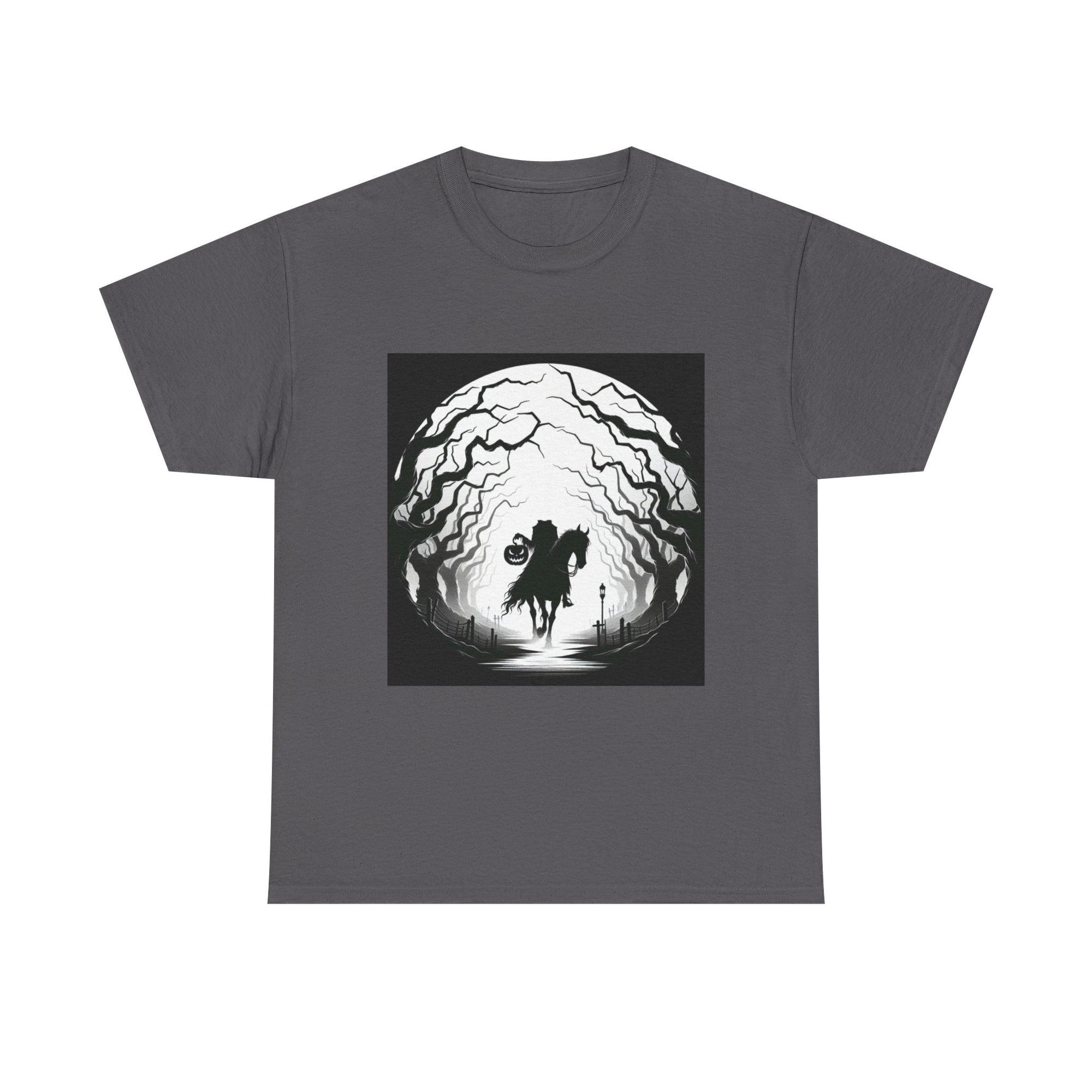 Dark Fantasy Unisex Heavy Cotton Tee, Graphic T-Shirt, Halloween Shirt, Gift for Gamers, Spooky Tee, Casual Wear
