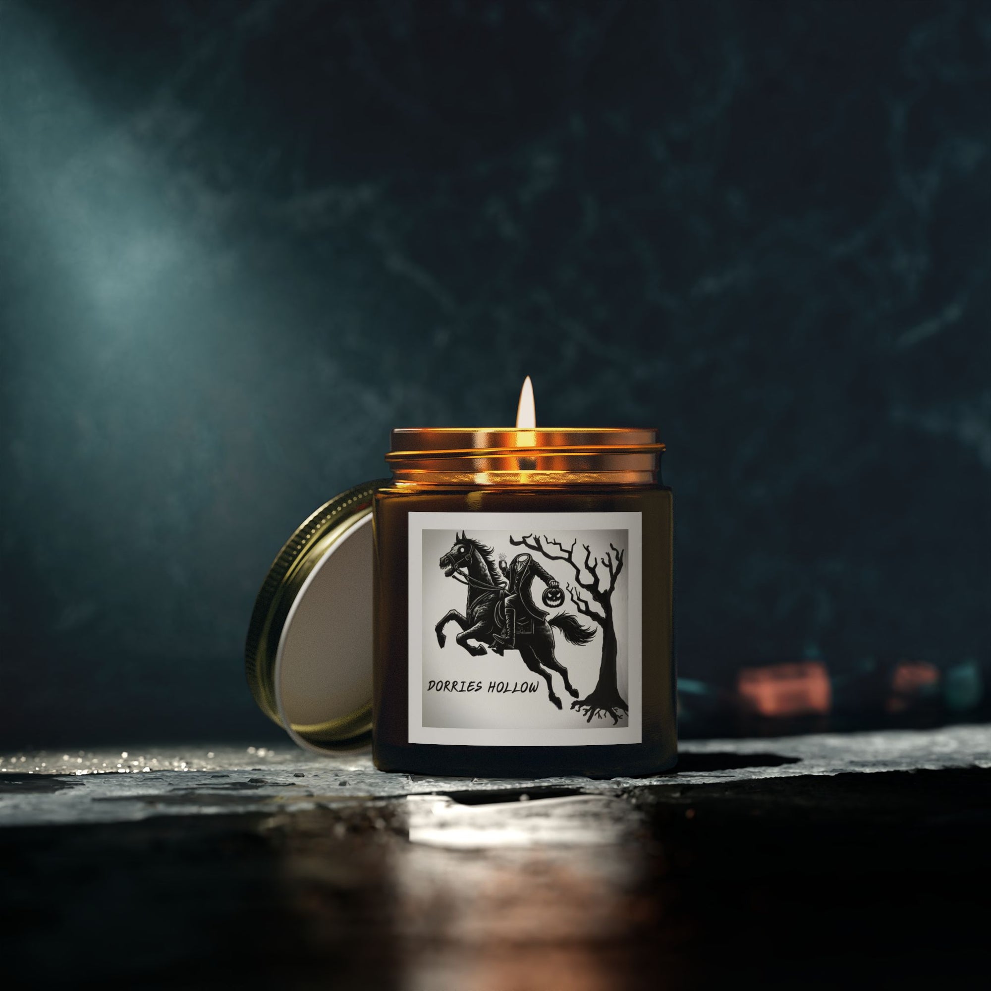 Eerie Scented Candle, Spooky Home Decor, Witchy Gift, Perfect for Halloween, Cozy Candlelight, Haunted Atmosphere