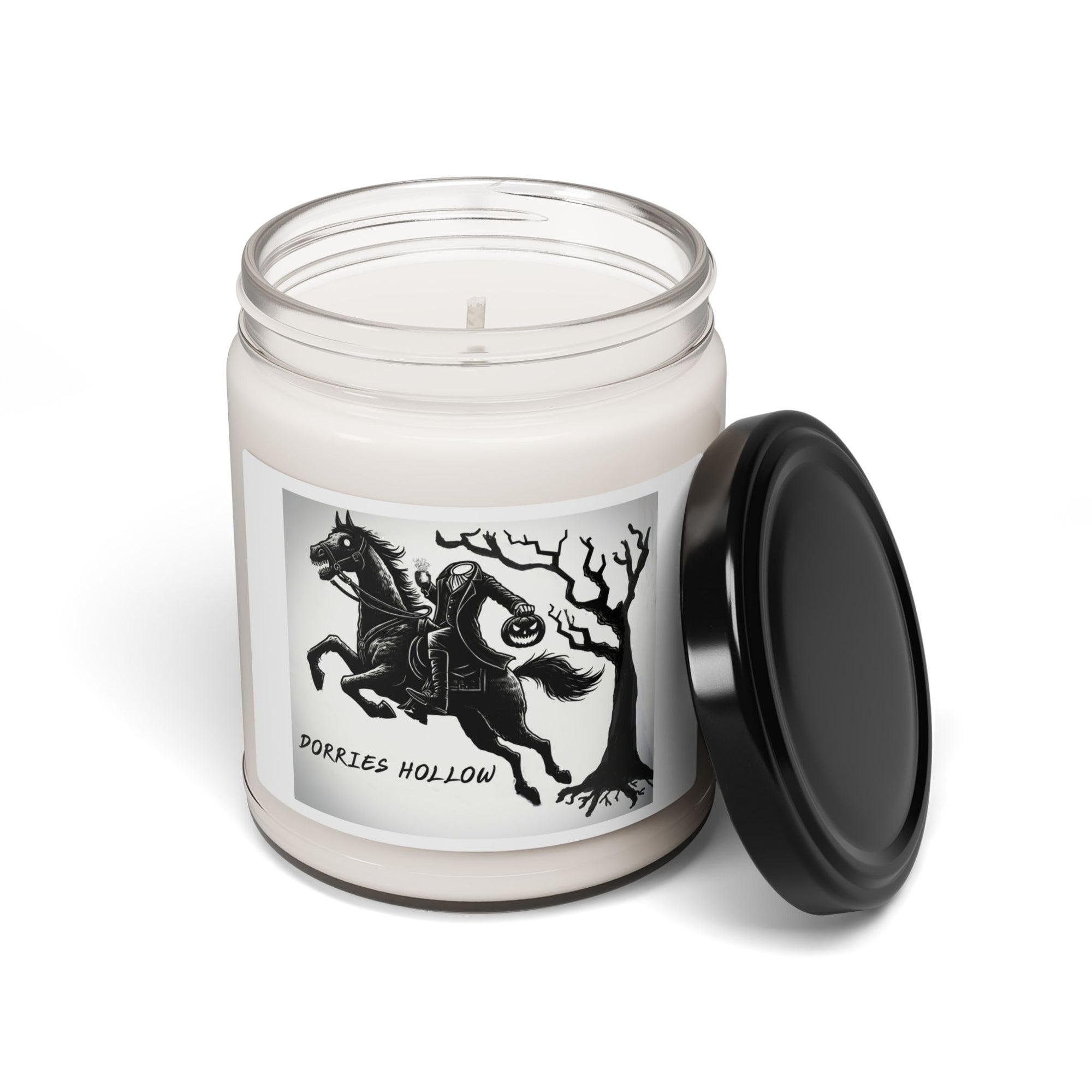 Scented Soy Candle - Dorries Hollow, Cozy Home Fragrance, Eco-friendly Gift, Halloween Decor, Relaxing Atmosphere