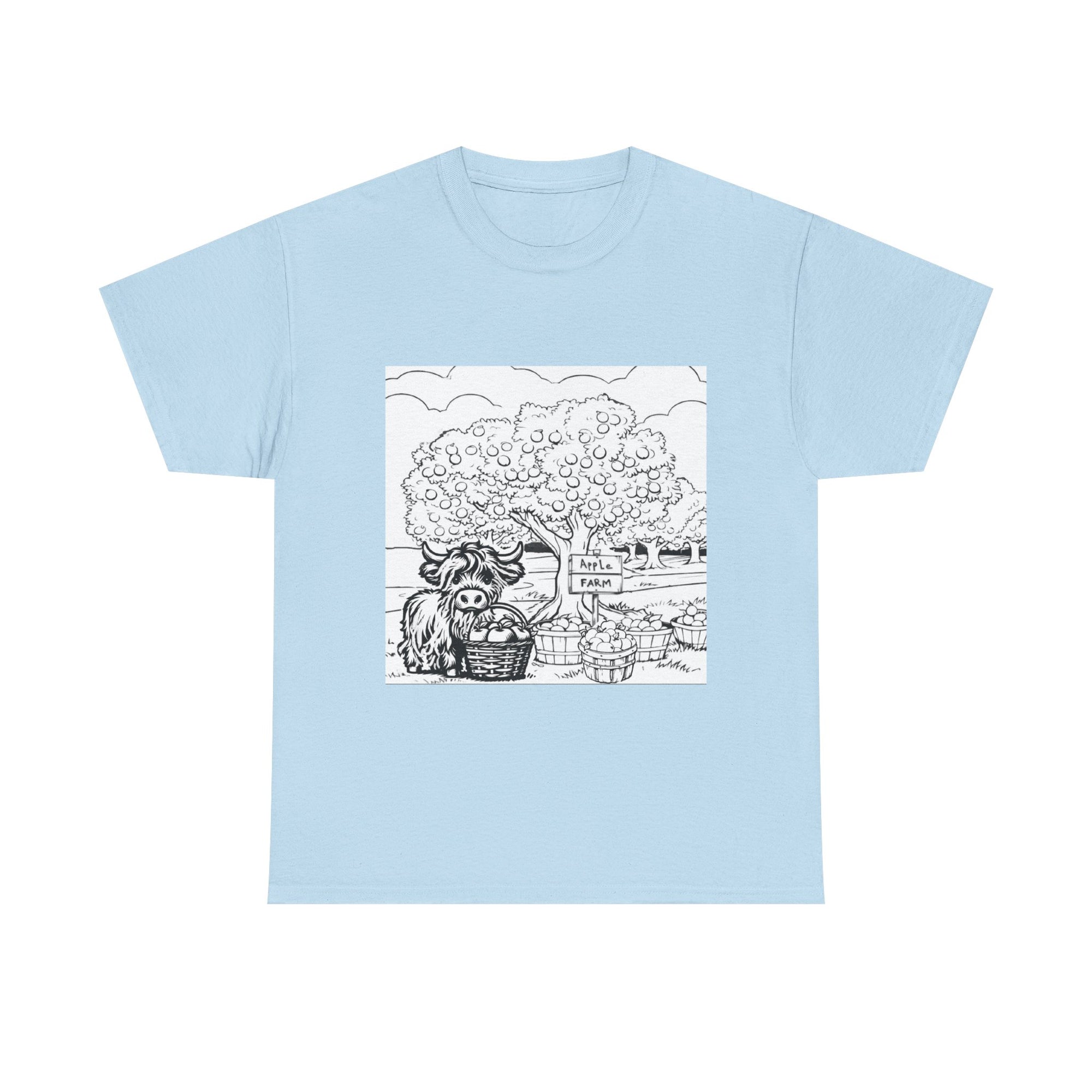 Whimsical Farm Life Tee, Casual Graphic Tee for Animal Lovers, Unisex Cotton Shirt for Summer