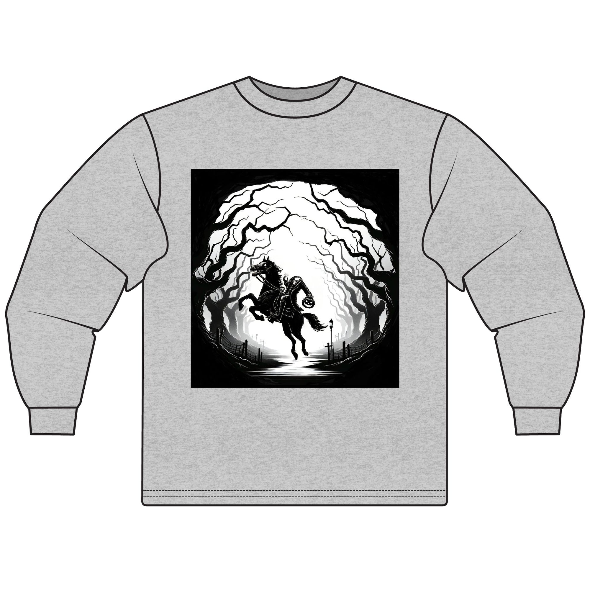 Mystical Horse Long Sleeve Tee, Unisex Shirt for Horse Lovers, Cozy T-Shirt, Gift for Animal Lovers, Perfect for Fall