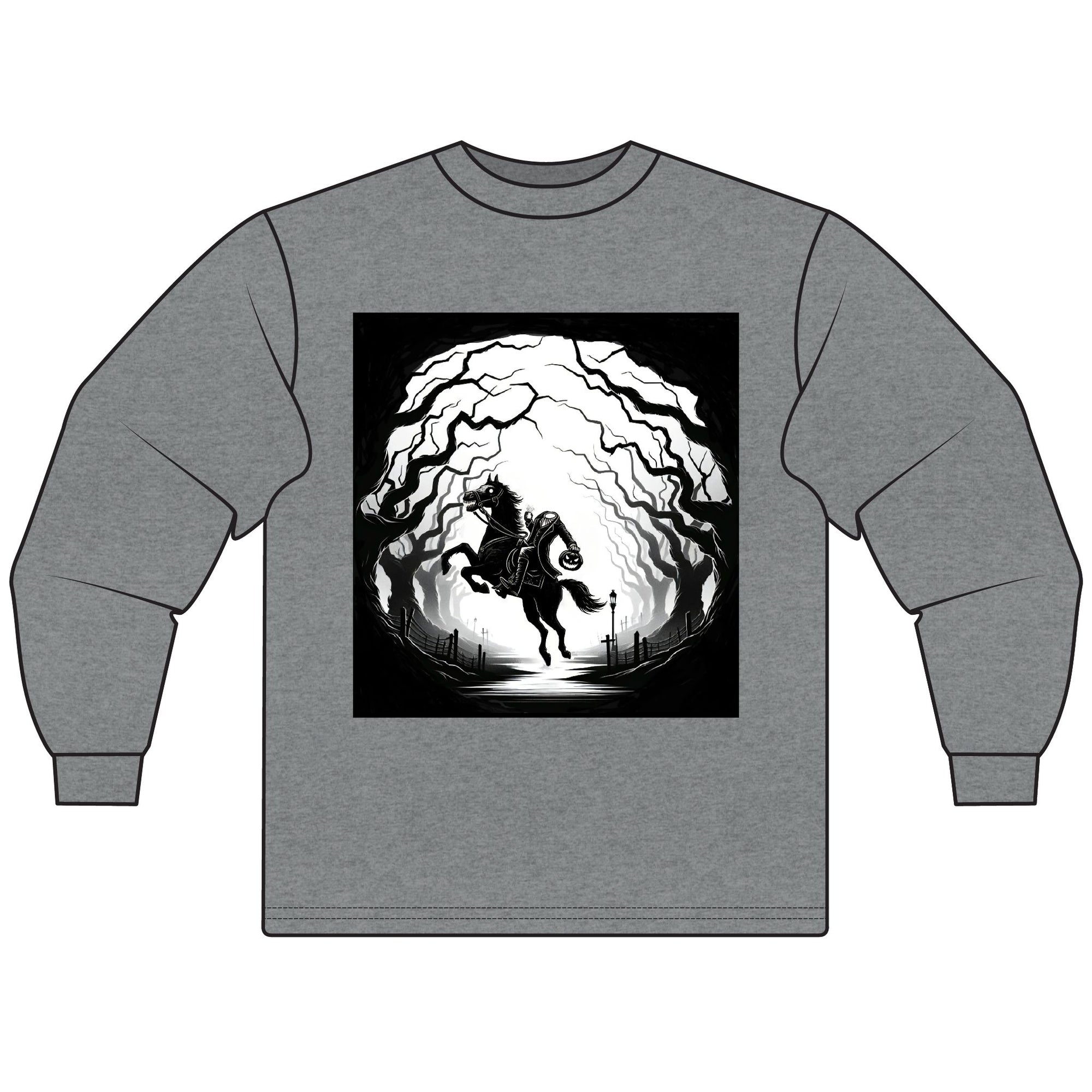 Mystical Horse Long Sleeve Tee, Unisex Shirt for Horse Lovers, Cozy T-Shirt, Gift for Animal Lovers, Perfect for Fall