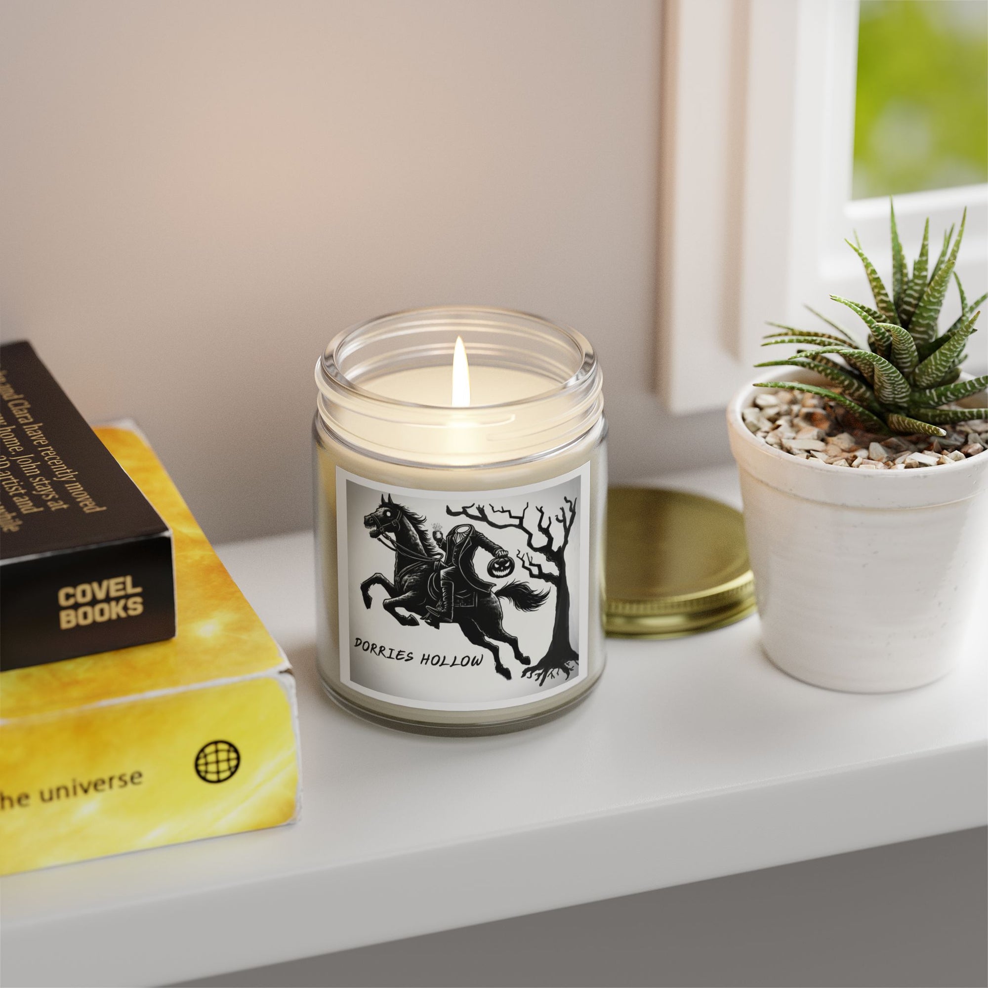 Eerie Scented Candle, Spooky Home Decor, Witchy Gift, Perfect for Halloween, Cozy Candlelight, Haunted Atmosphere