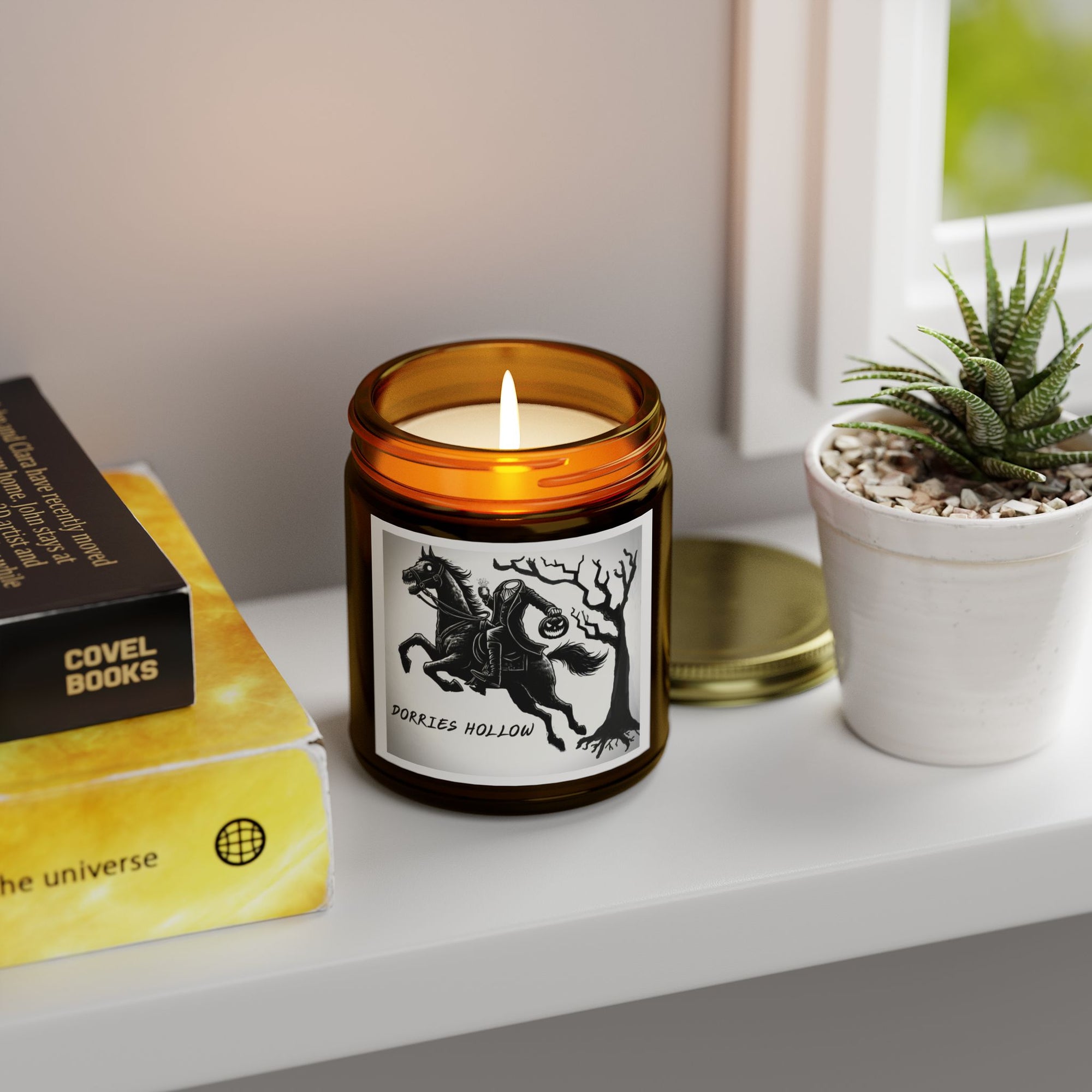 Eerie Scented Candle, Spooky Home Decor, Witchy Gift, Perfect for Halloween, Cozy Candlelight, Haunted Atmosphere