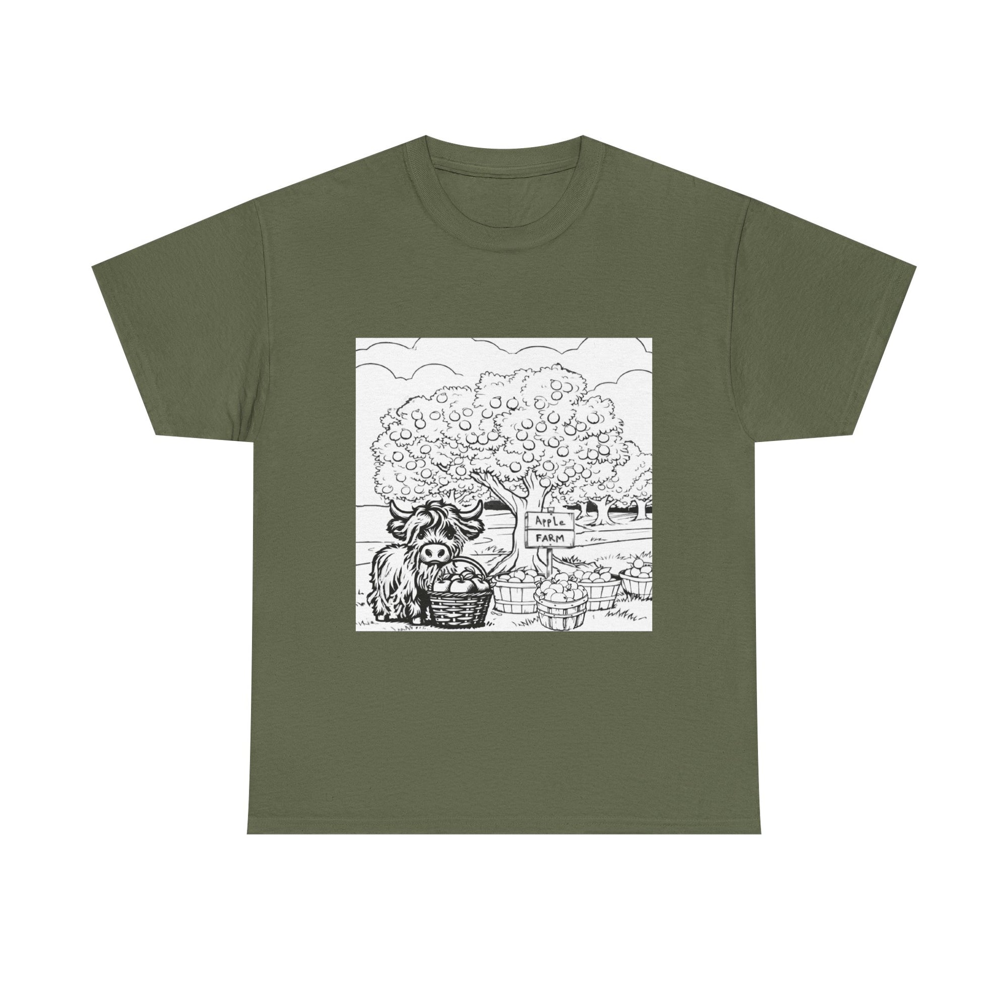Whimsical Farm Life Tee, Casual Graphic Tee for Animal Lovers, Unisex Cotton Shirt for Summer