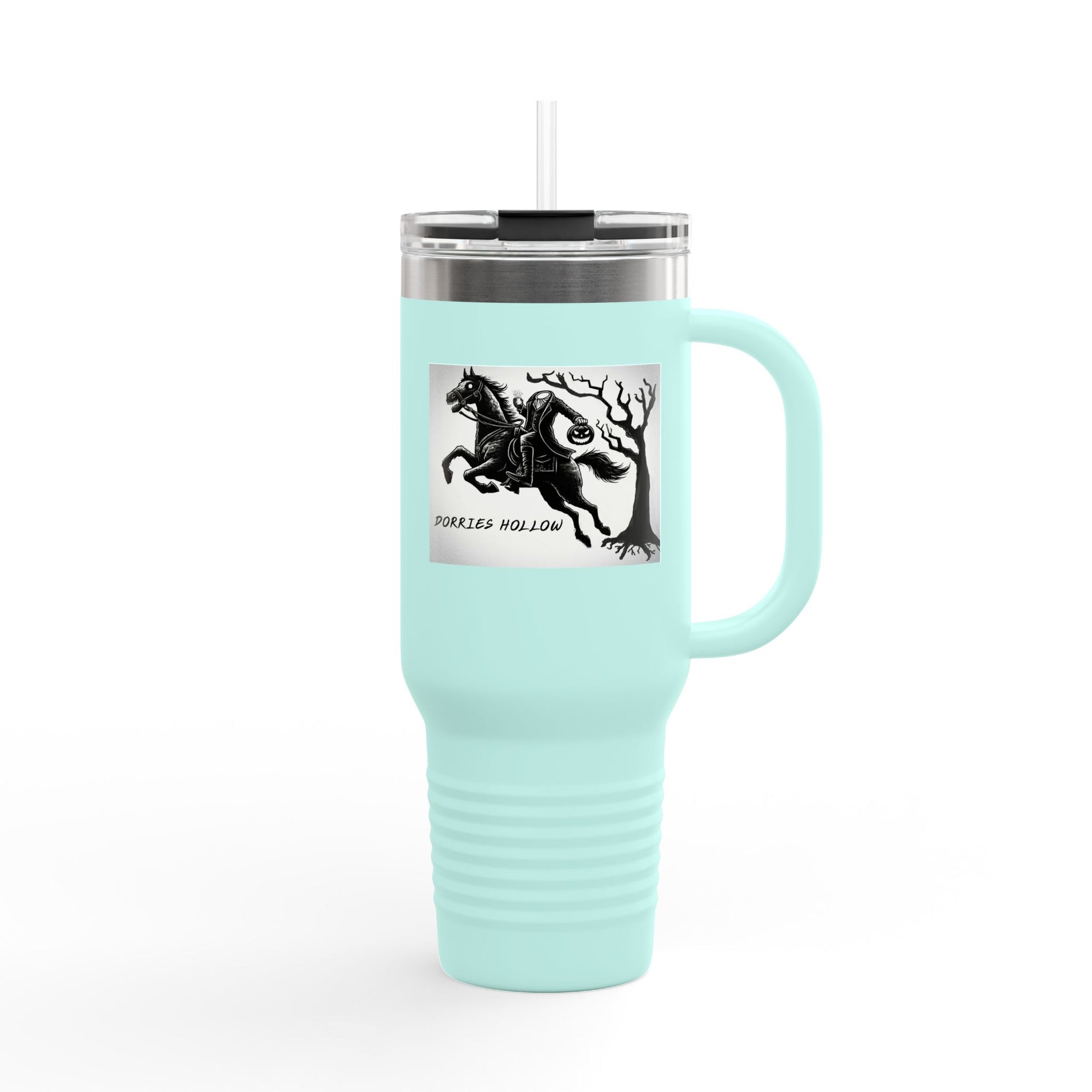 Spooky Ride Insulated Travel Mug, Perfect for Halloween Parties, Road Trips, Gift for Horse Lovers, Eco-Friendly Drinkware