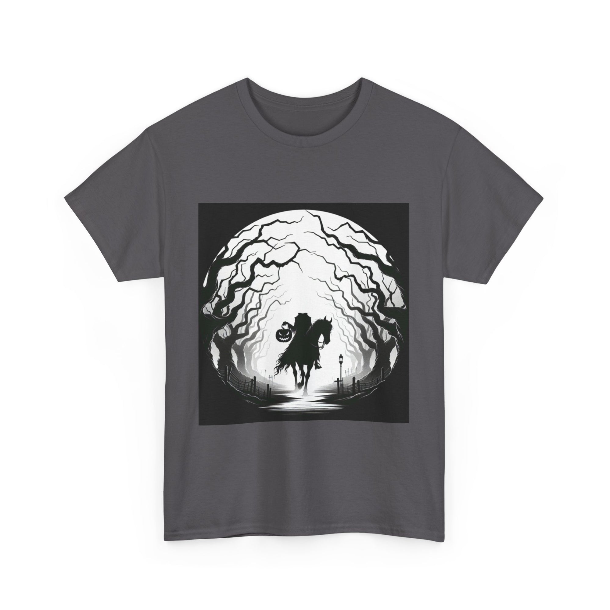 Dark Fantasy Unisex Heavy Cotton Tee, Graphic T-Shirt, Halloween Shirt, Gift for Gamers, Spooky Tee, Casual Wear