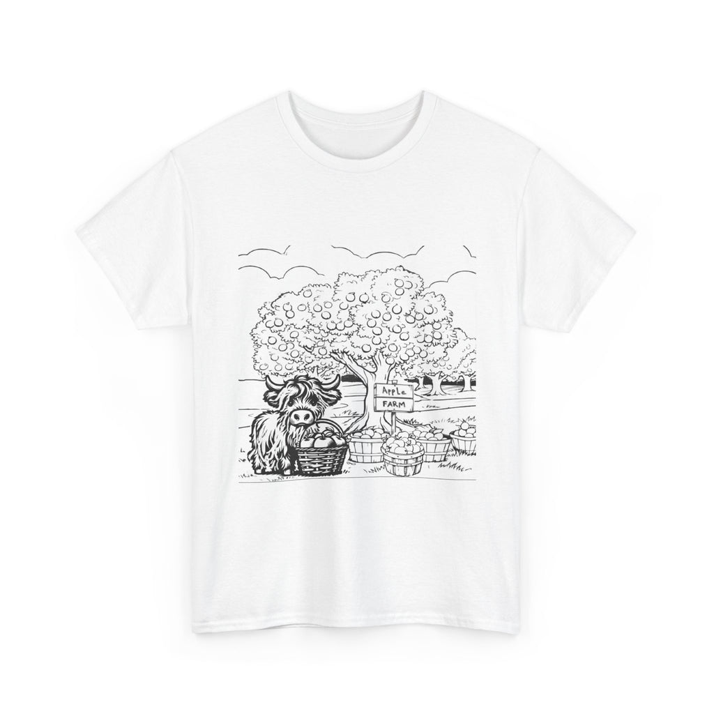 Whimsical Farm Life Tee, Casual Graphic Tee for Animal Lovers, Unisex Cotton Shirt for Summer