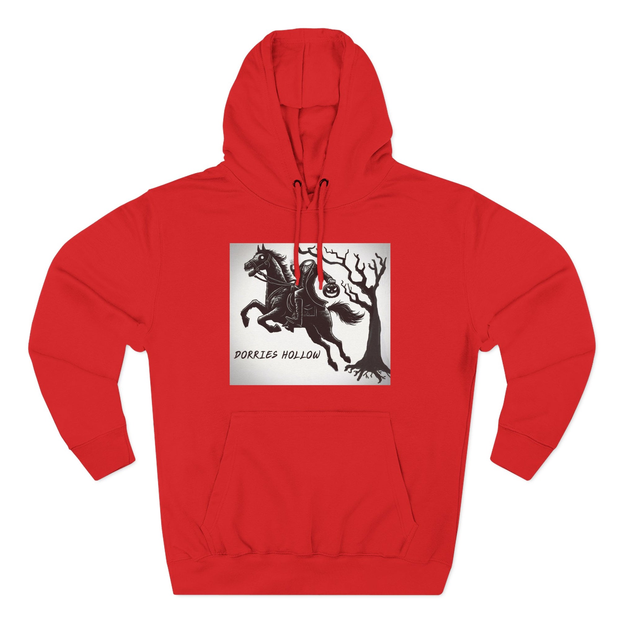 Spooky Horse Fleece Hoodie - Perfect for Fall and Halloween, Unisex Sweatshirt, Cozy Pullover, Gift for Horse Lovers