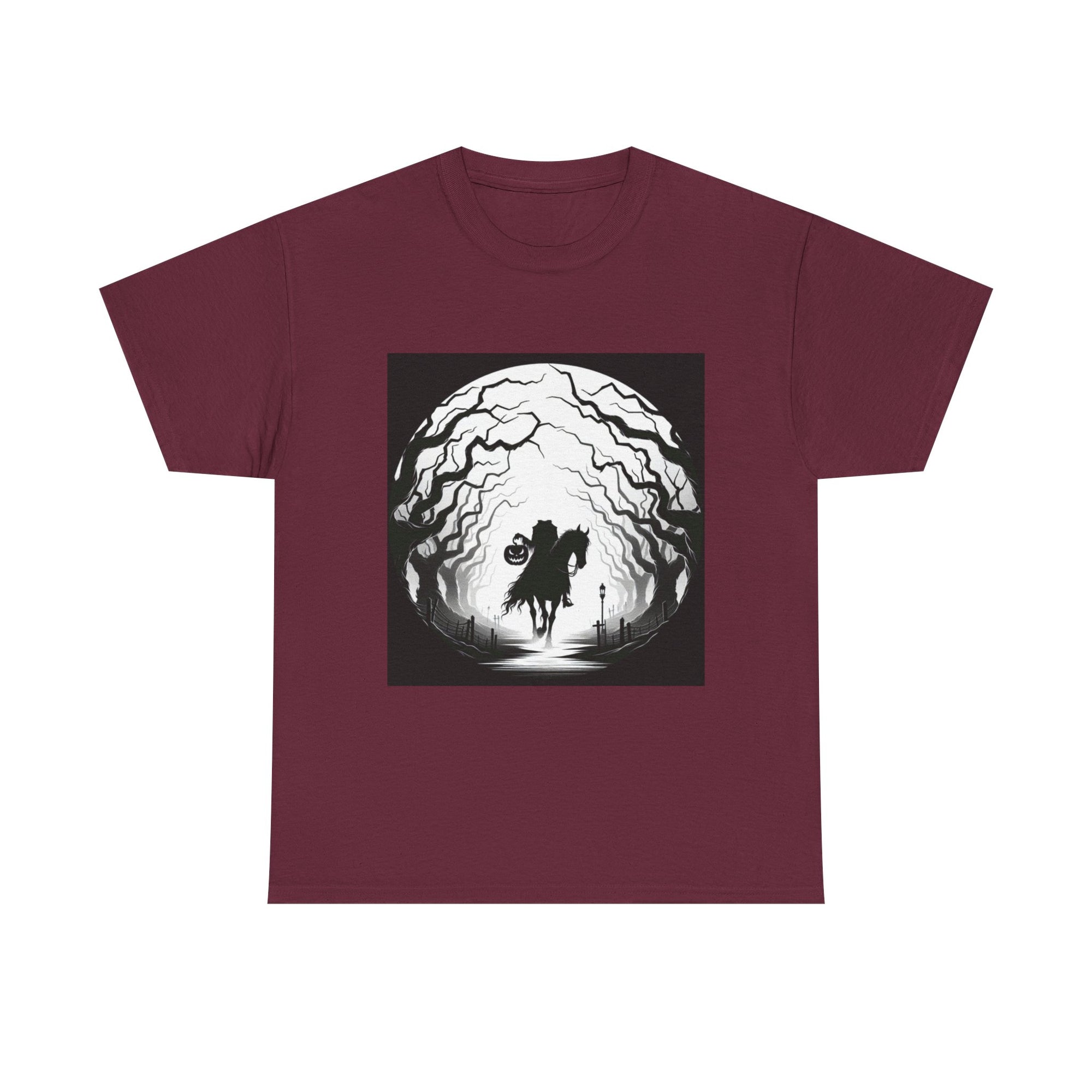 Dark Fantasy Unisex Heavy Cotton Tee, Graphic T-Shirt, Halloween Shirt, Gift for Gamers, Spooky Tee, Casual Wear