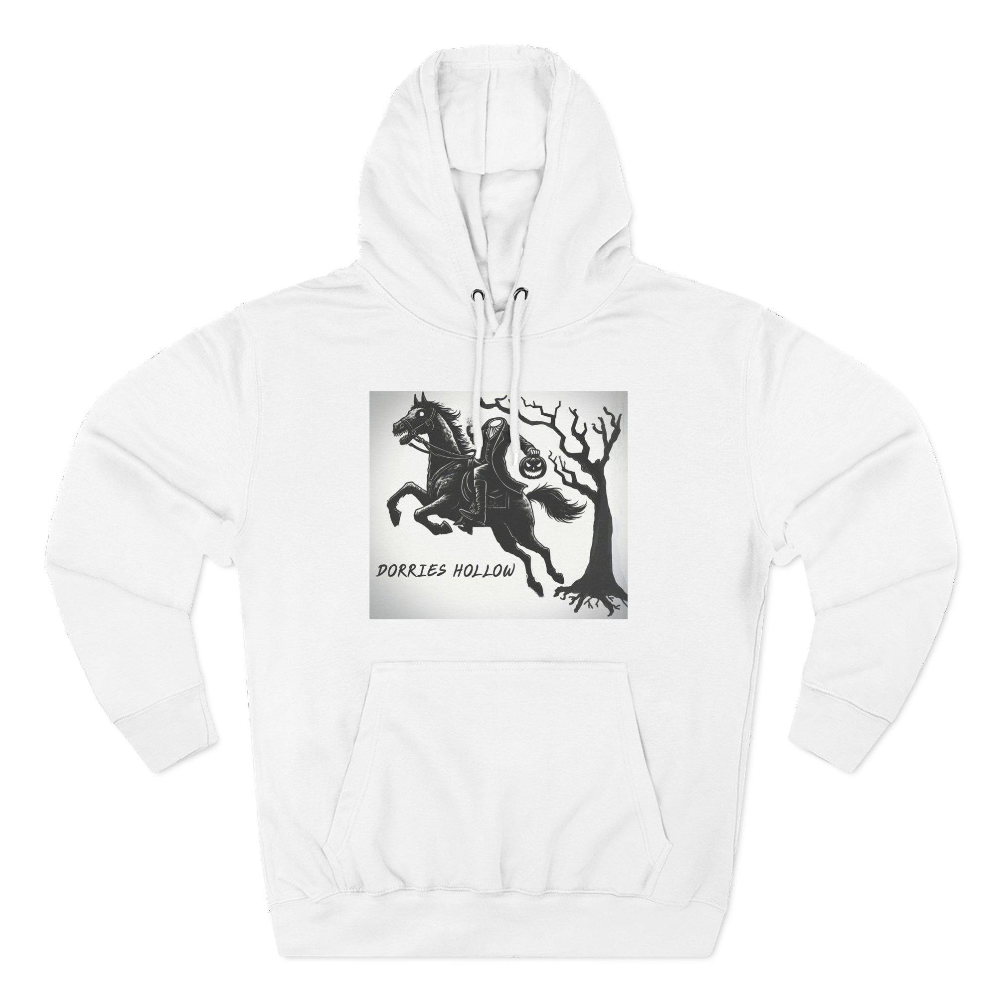 Spooky Horse Fleece Hoodie - Perfect for Fall and Halloween, Unisex Sweatshirt, Cozy Pullover, Gift for Horse Lovers