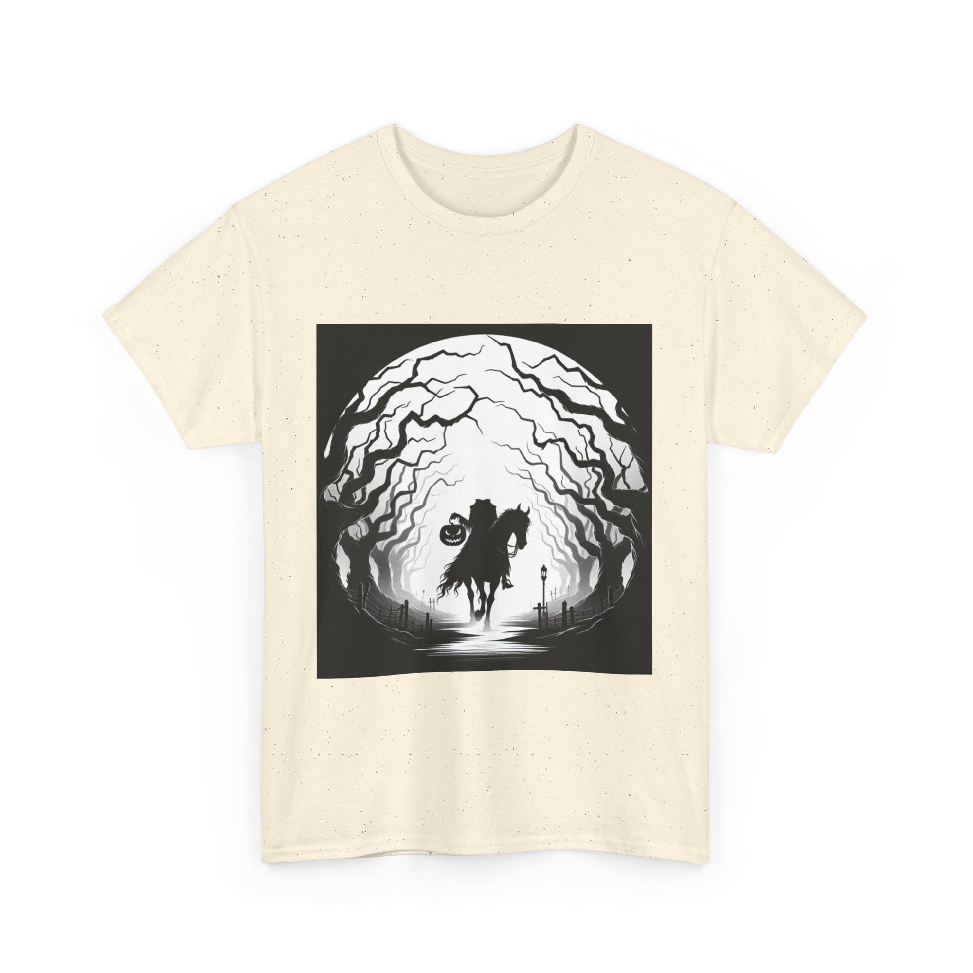 Dark Fantasy Unisex Heavy Cotton Tee, Graphic T-Shirt, Halloween Shirt, Gift for Gamers, Spooky Tee, Casual Wear