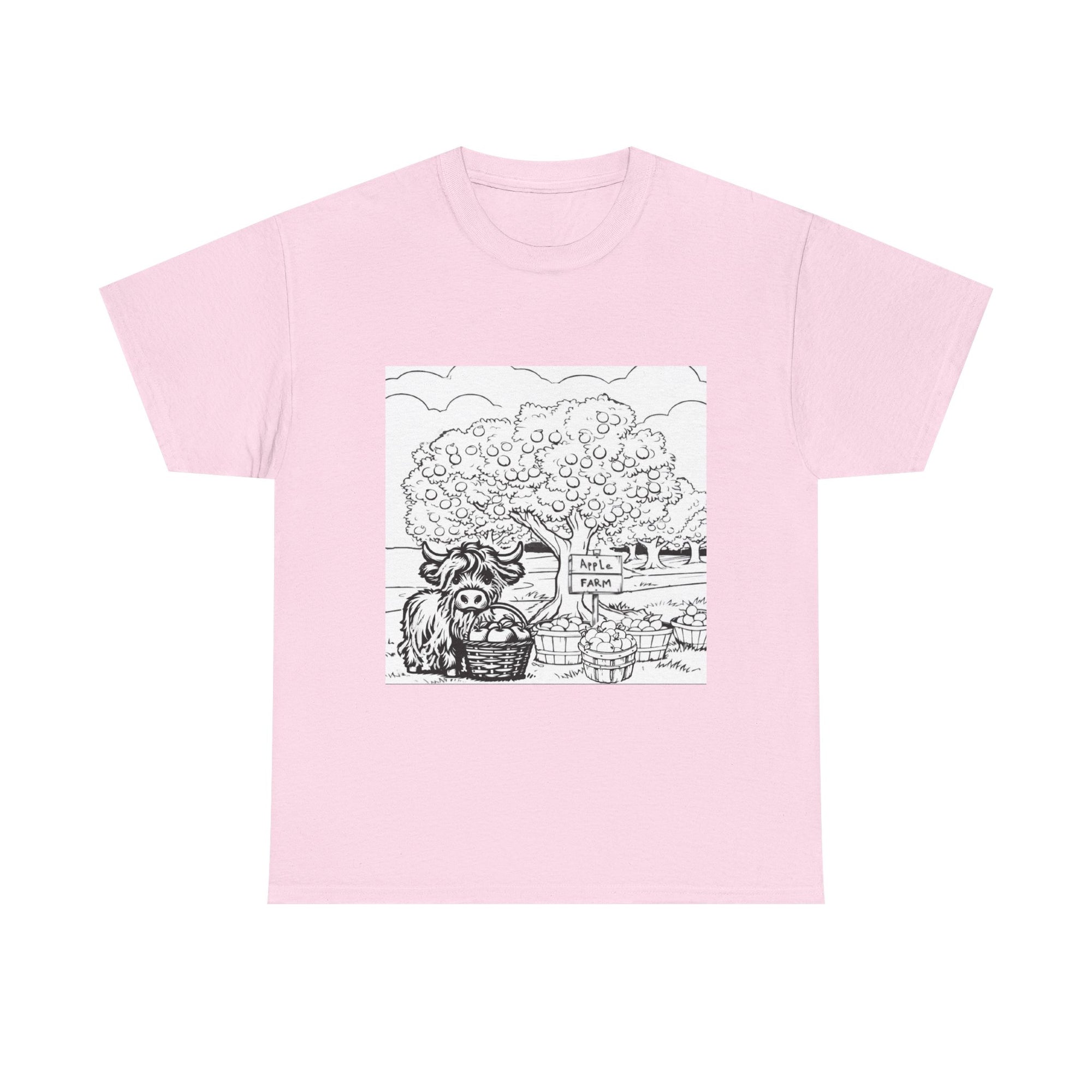 Whimsical Farm Life Tee, Casual Graphic Tee for Animal Lovers, Unisex Cotton Shirt for Summer