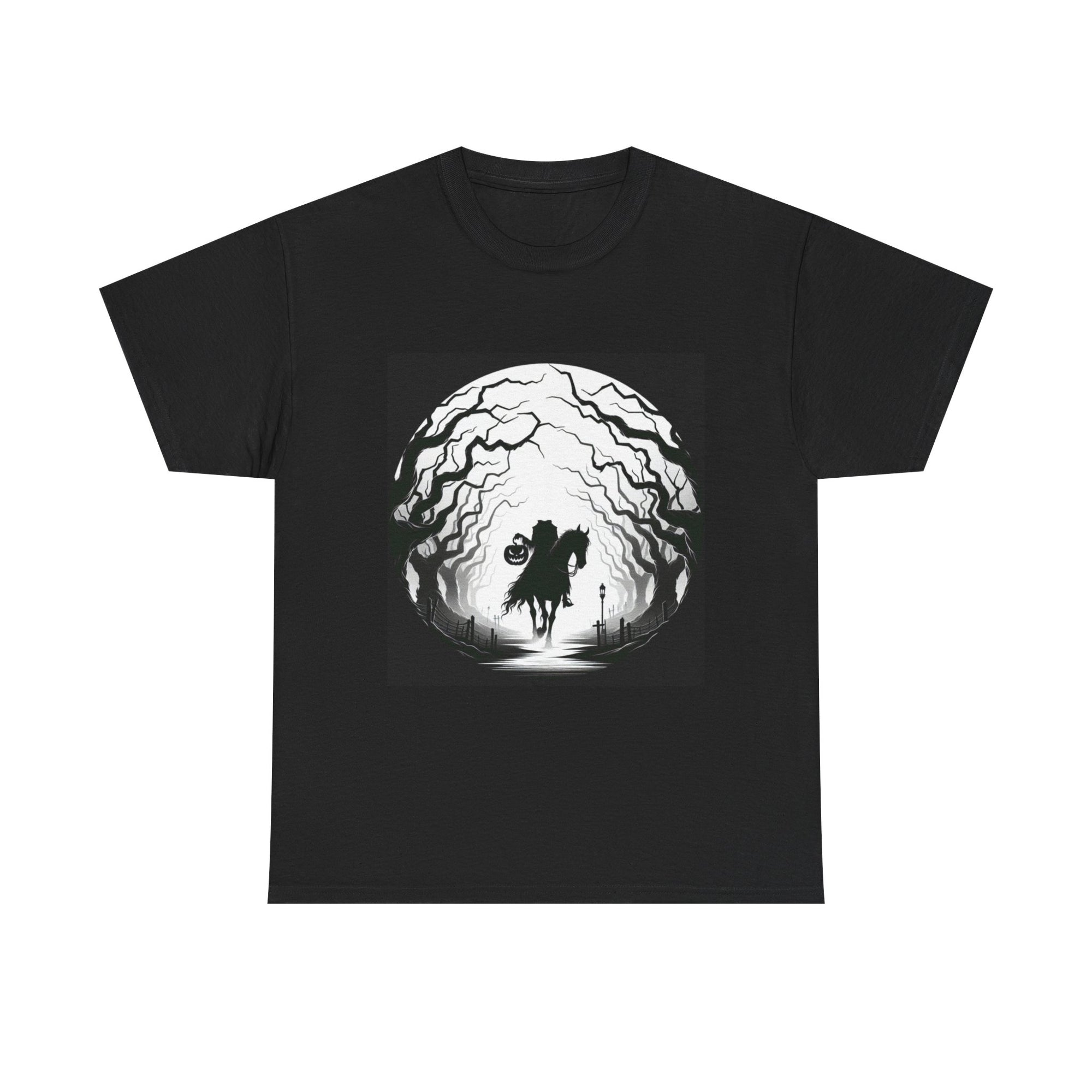Dark Fantasy Unisex Heavy Cotton Tee, Graphic T-Shirt, Halloween Shirt, Gift for Gamers, Spooky Tee, Casual Wear