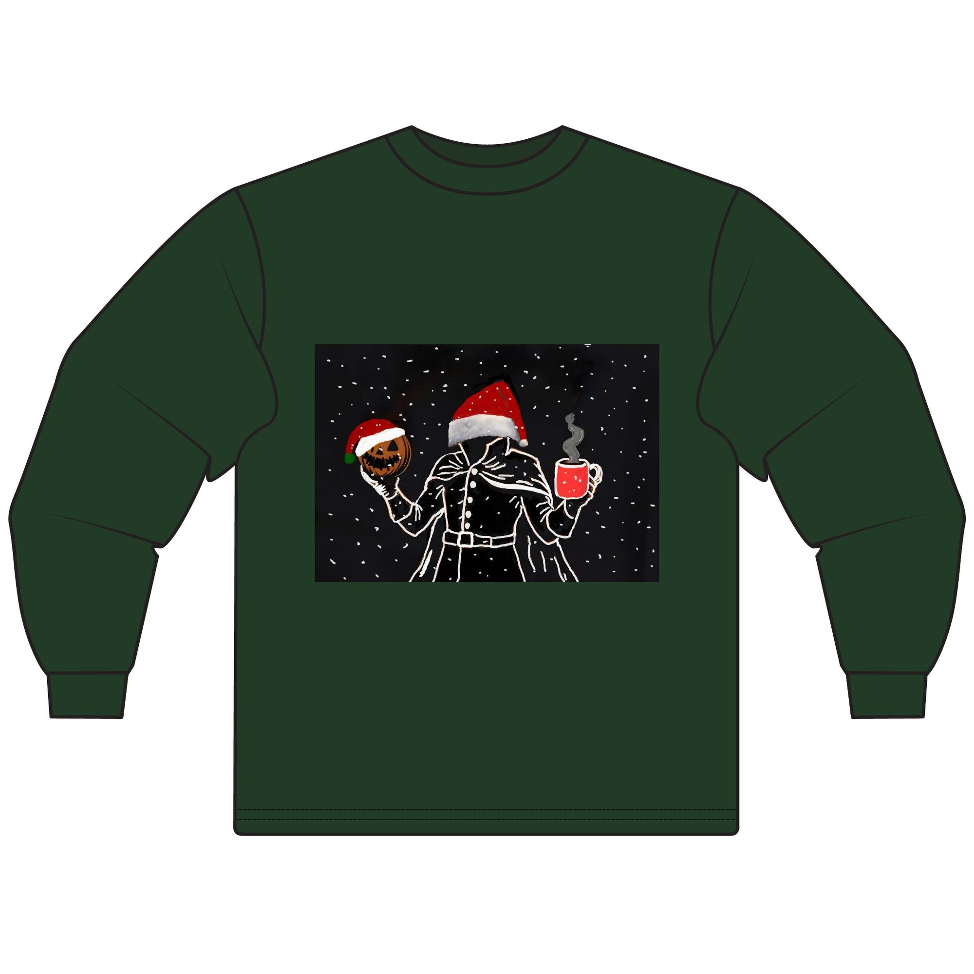Festive Holiday Long Sleeve T-Shirt - Cozy Christmas Sweater, Seasonal Apparel, Unisex Winter Wear, Perfect Gift for Holiday Celebrations