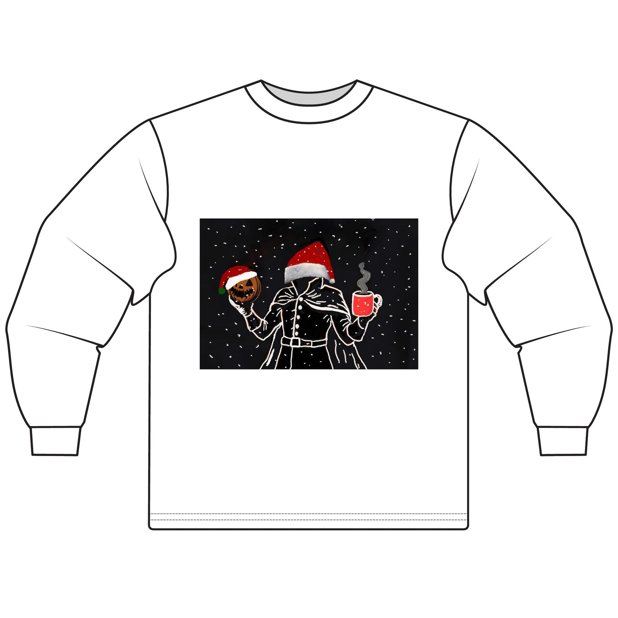 Festive Holiday Long Sleeve T-Shirt - Cozy Christmas Sweater, Seasonal Apparel, Unisex Winter Wear, Perfect Gift for Holiday Celebrations