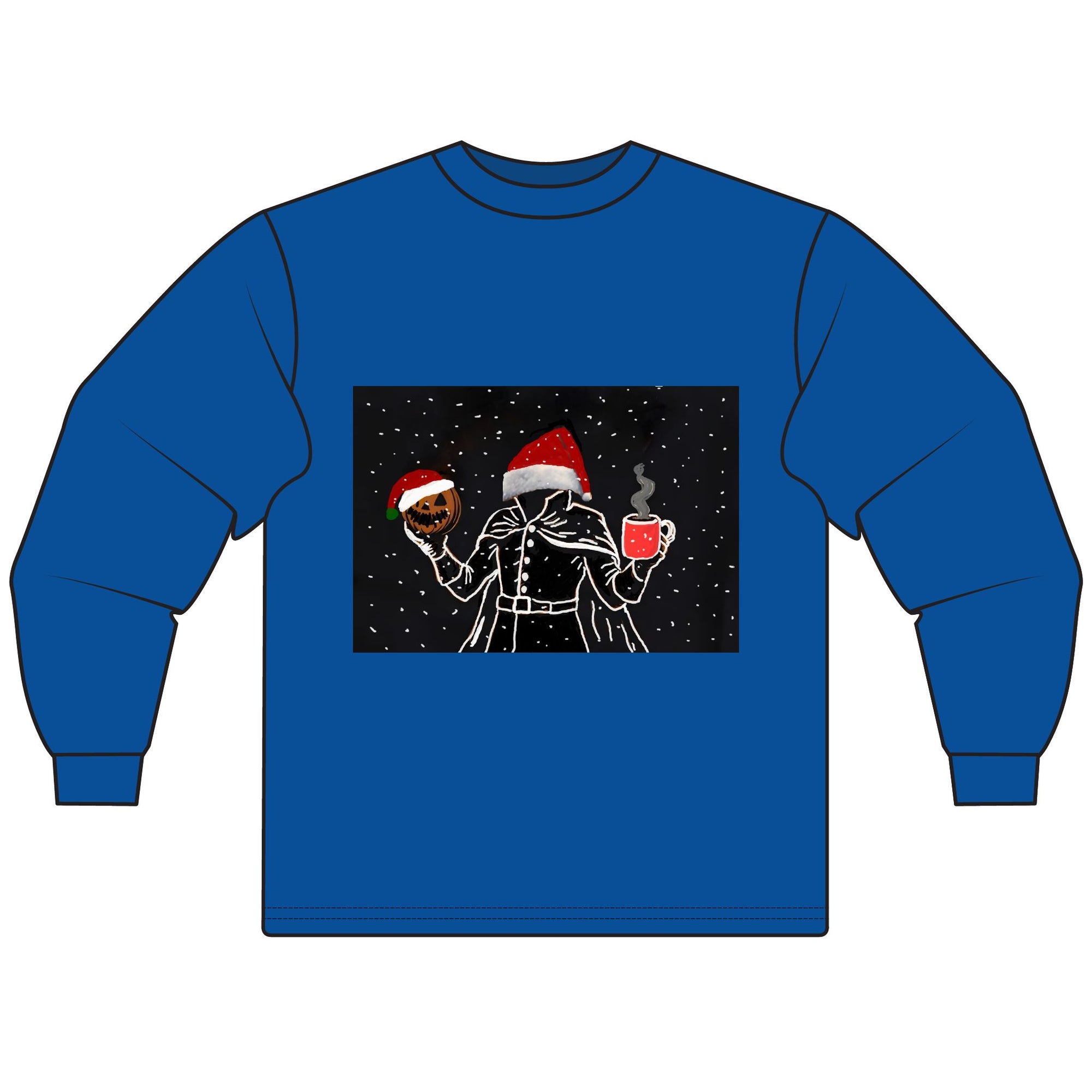 Festive Holiday Long Sleeve T-Shirt - Cozy Christmas Sweater, Seasonal Apparel, Unisex Winter Wear, Perfect Gift for Holiday Celebrations