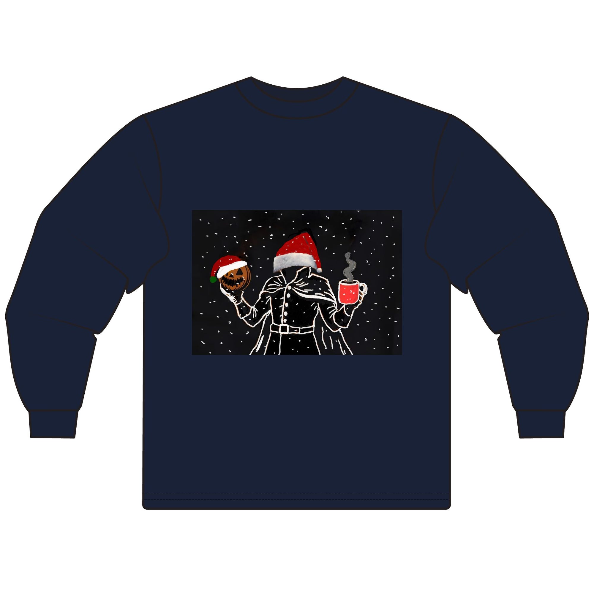Festive Holiday Long Sleeve T-Shirt - Cozy Christmas Sweater, Seasonal Apparel, Unisex Winter Wear, Perfect Gift for Holiday Celebrations
