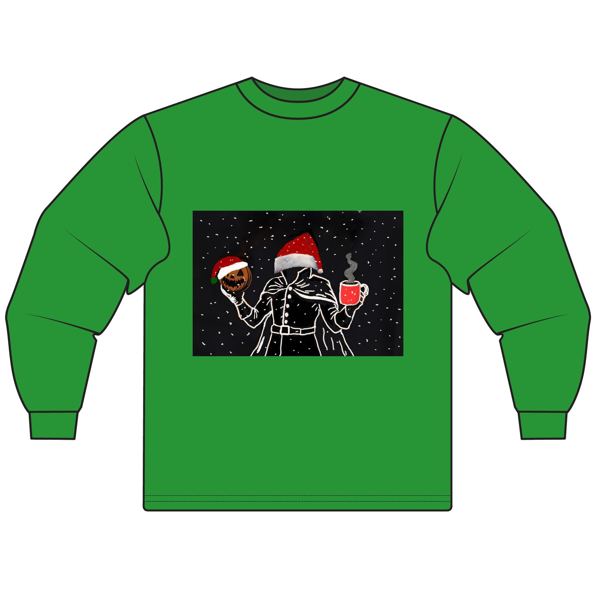 Festive Holiday Long Sleeve T-Shirt - Cozy Christmas Sweater, Seasonal Apparel, Unisex Winter Wear, Perfect Gift for Holiday Celebrations