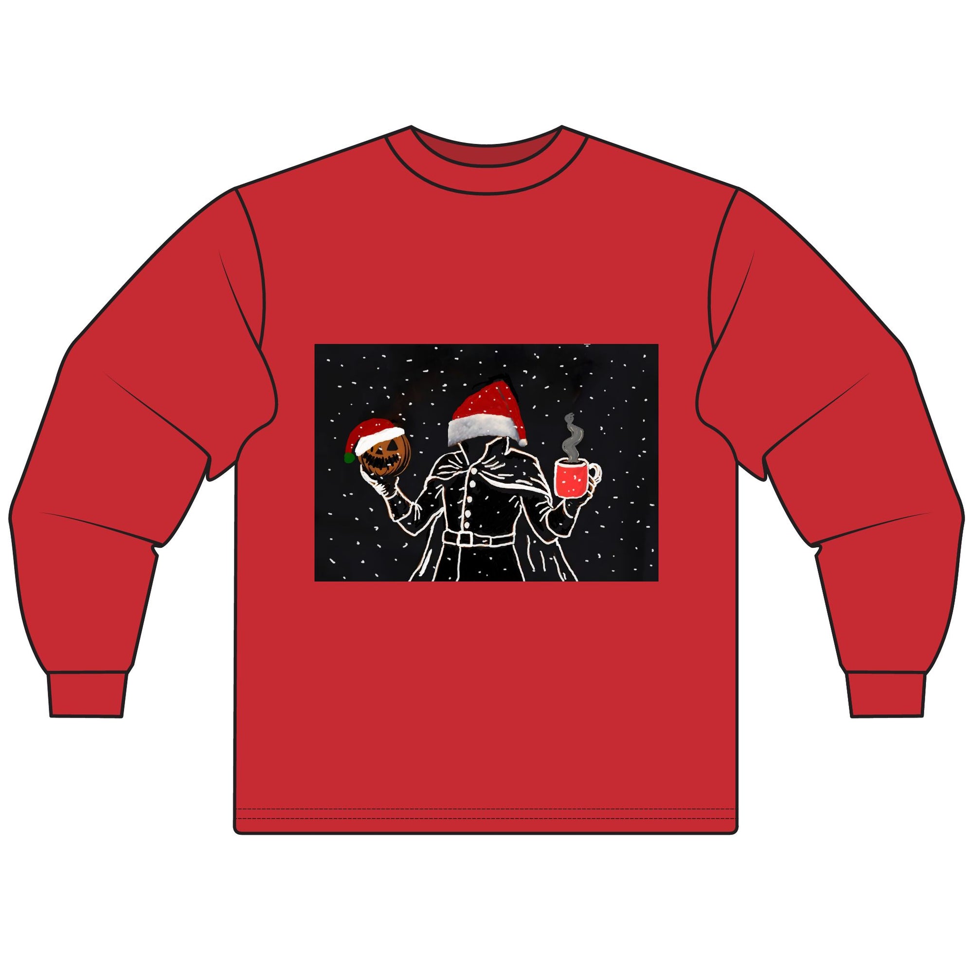 Festive Holiday Long Sleeve T-Shirt - Cozy Christmas Sweater, Seasonal Apparel, Unisex Winter Wear, Perfect Gift for Holiday Celebrations