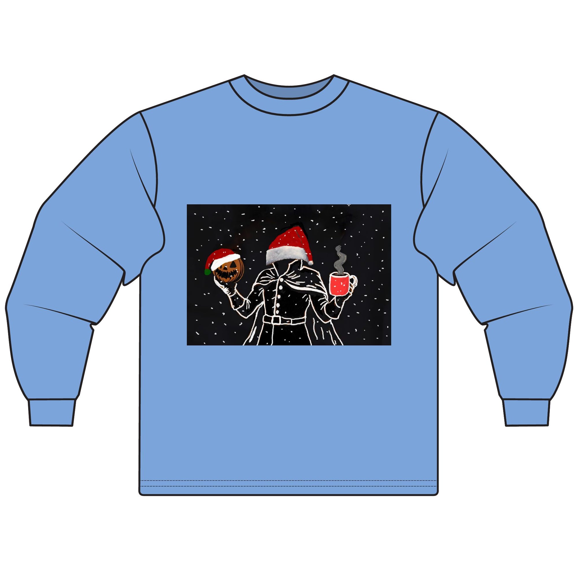 Festive Holiday Long Sleeve T-Shirt - Cozy Christmas Sweater, Seasonal Apparel, Unisex Winter Wear, Perfect Gift for Holiday Celebrations
