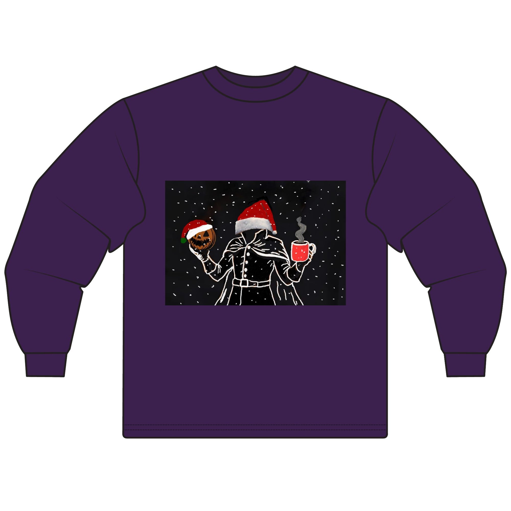 Festive Holiday Long Sleeve T-Shirt - Cozy Christmas Sweater, Seasonal Apparel, Unisex Winter Wear, Perfect Gift for Holiday Celebrations