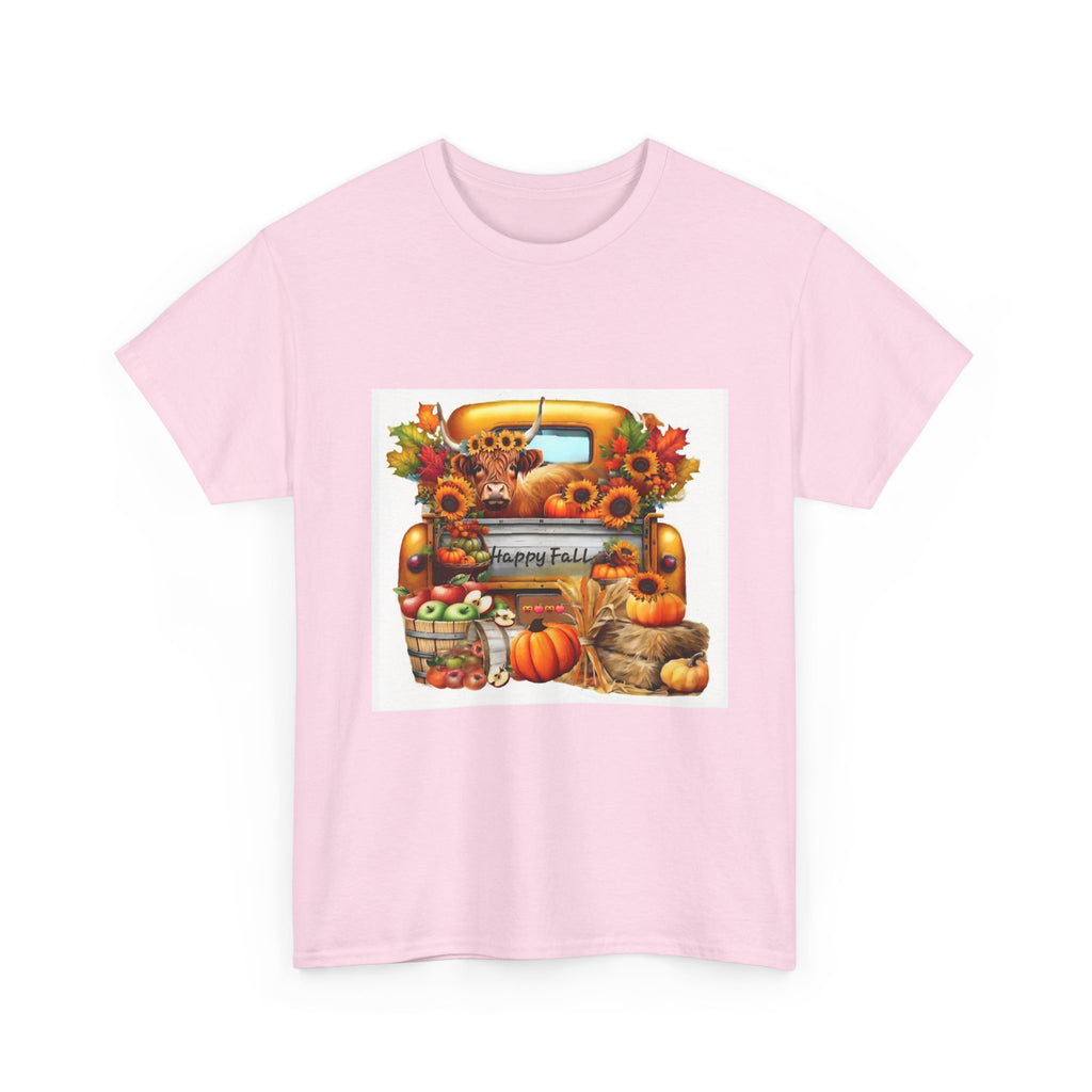 Autumn Vibes Unisex Heavy Cotton Tee - Perfect for Fall Celebrations, Thanksgiving Gatherings, Cozy Outings, Seasonal Wardrobe