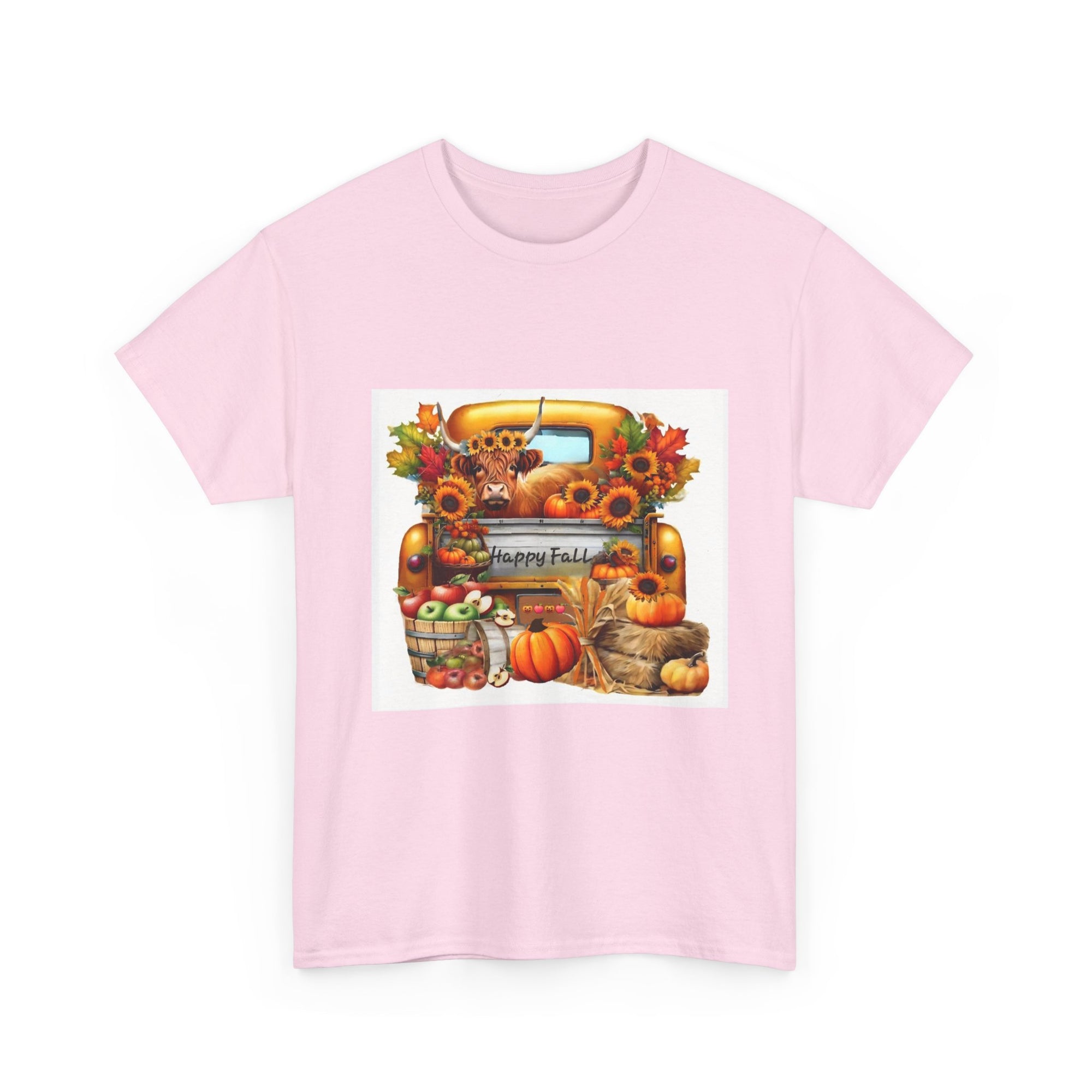 Autumn Vibes Unisex Heavy Cotton Tee - Perfect for Fall Celebrations, Thanksgiving Gatherings, Cozy Outings, Seasonal Wardrobe