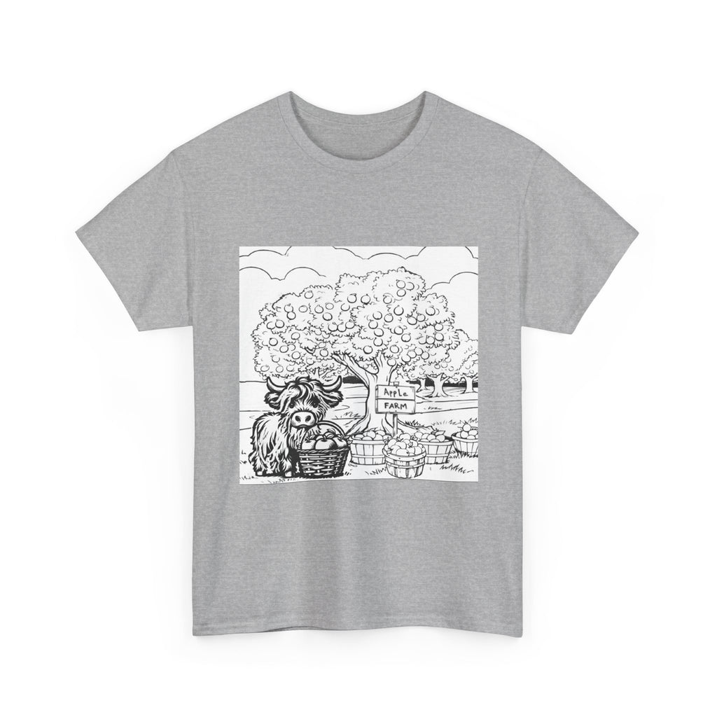 Whimsical Farm Life Tee, Casual Graphic Tee for Animal Lovers, Unisex Cotton Shirt for Summer