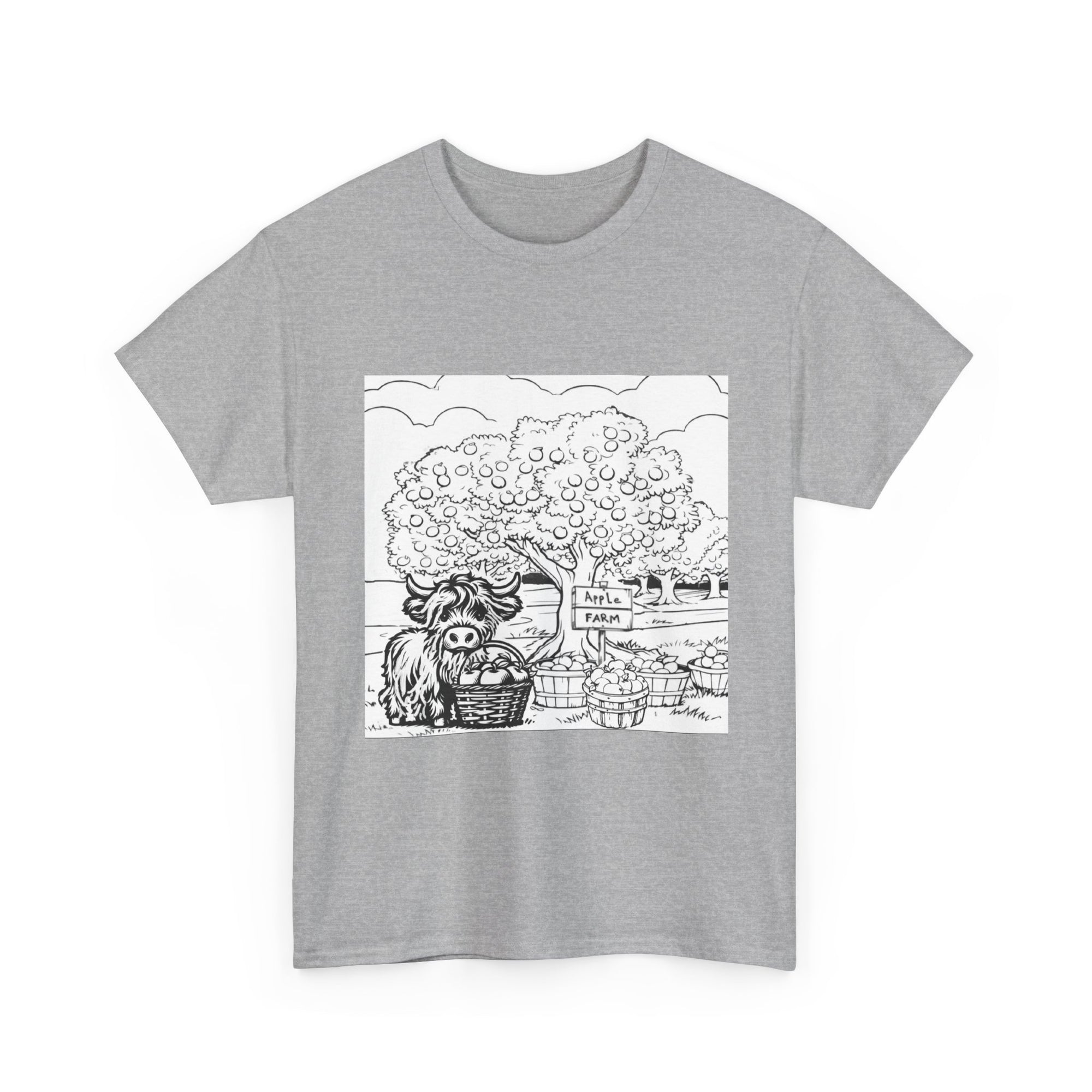 Whimsical Farm Life Tee, Casual Graphic Tee for Animal Lovers, Unisex Cotton Shirt for Summer