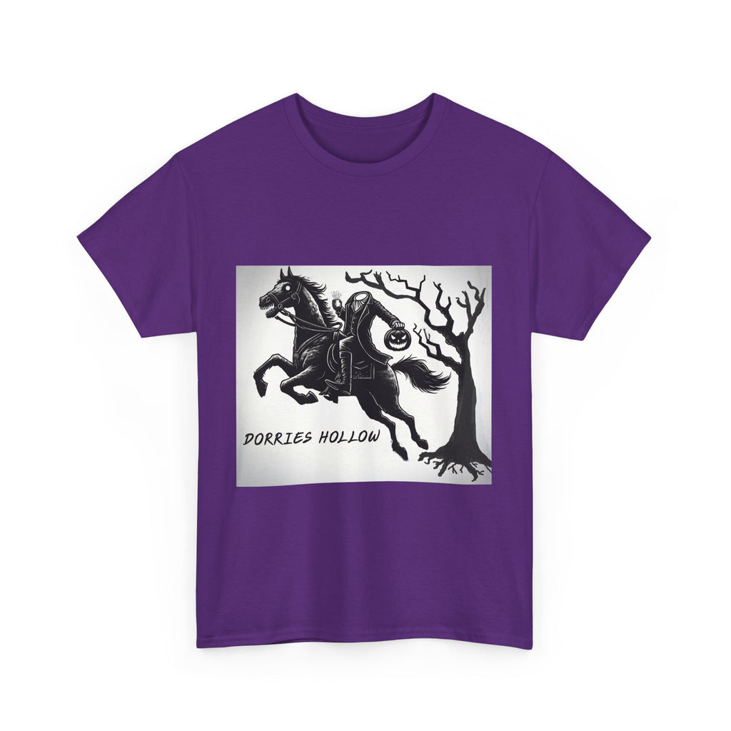 Spooky Adventure Tee - Horseman Design, Halloween Shirt, Unisex Cotton Tee, Eerie Vibe, Fall Fashion, Gift for Halloween Lovers