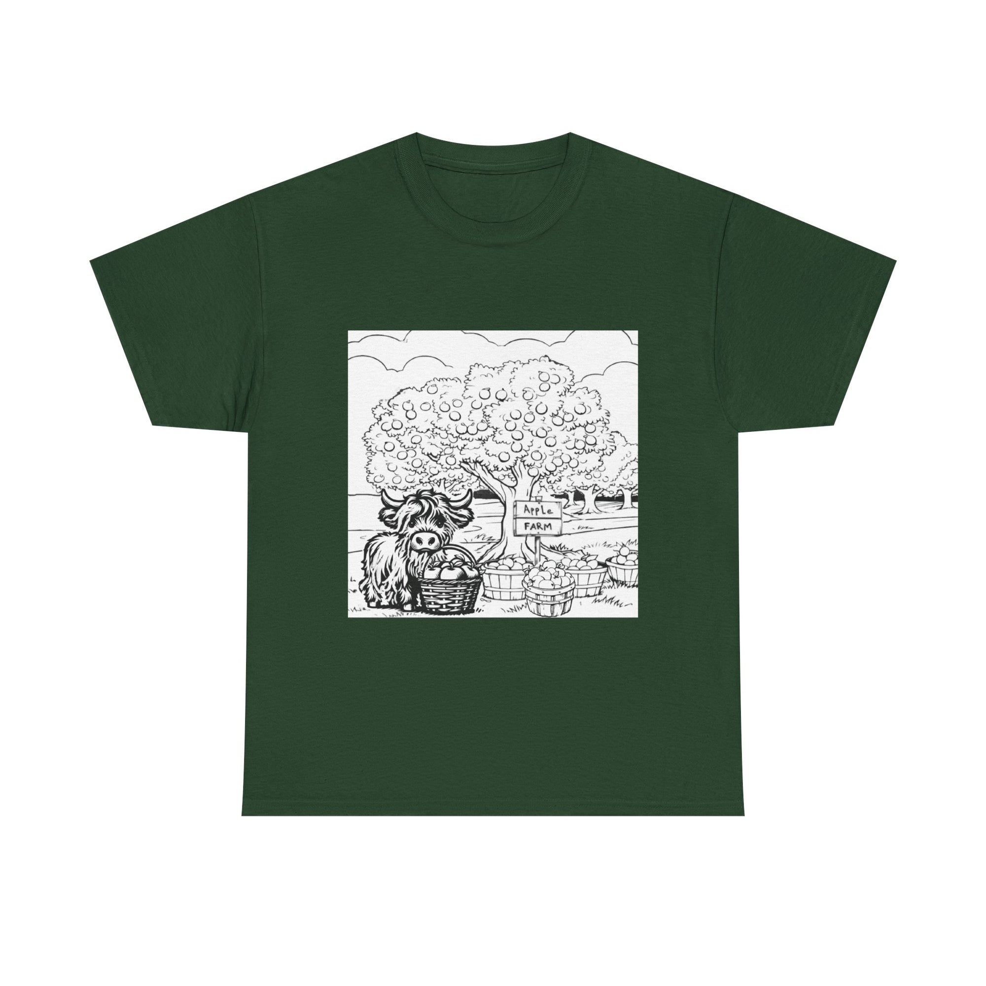 Whimsical Farm Life Tee, Casual Graphic Tee for Animal Lovers, Unisex Cotton Shirt for Summer