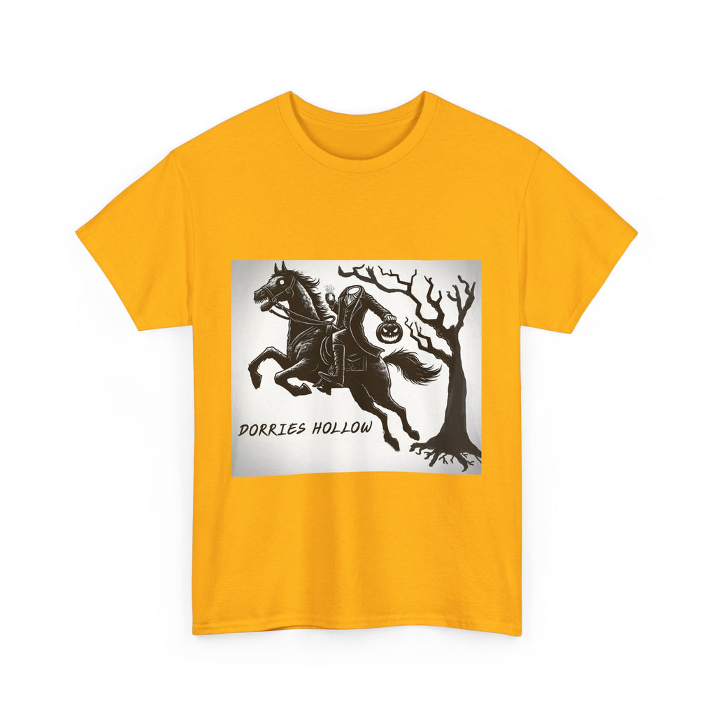 Spooky Adventure Tee - Horseman Design, Halloween Shirt, Unisex Cotton Tee, Eerie Vibe, Fall Fashion, Gift for Halloween Lovers