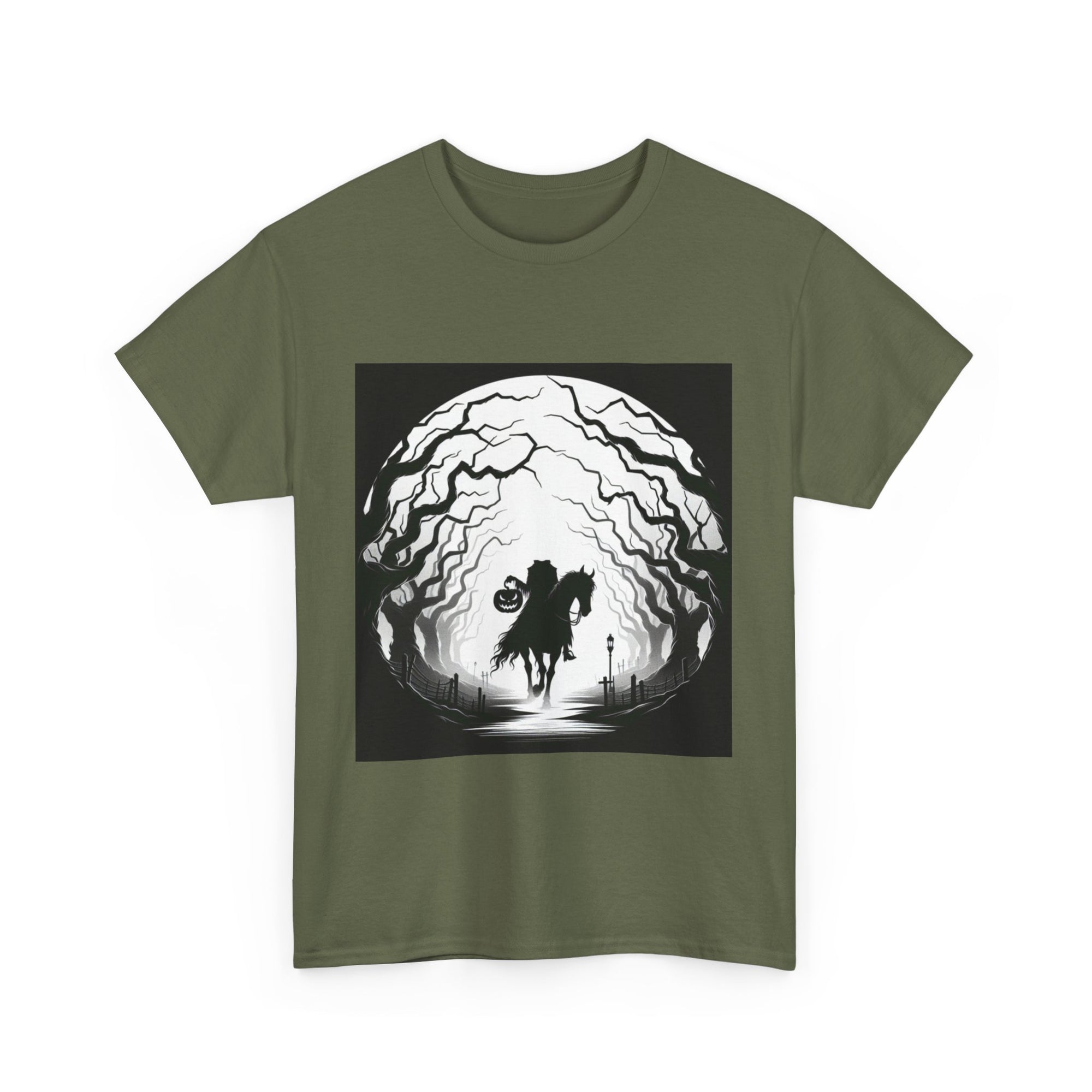 Dark Fantasy Unisex Heavy Cotton Tee, Graphic T-Shirt, Halloween Shirt, Gift for Gamers, Spooky Tee, Casual Wear
