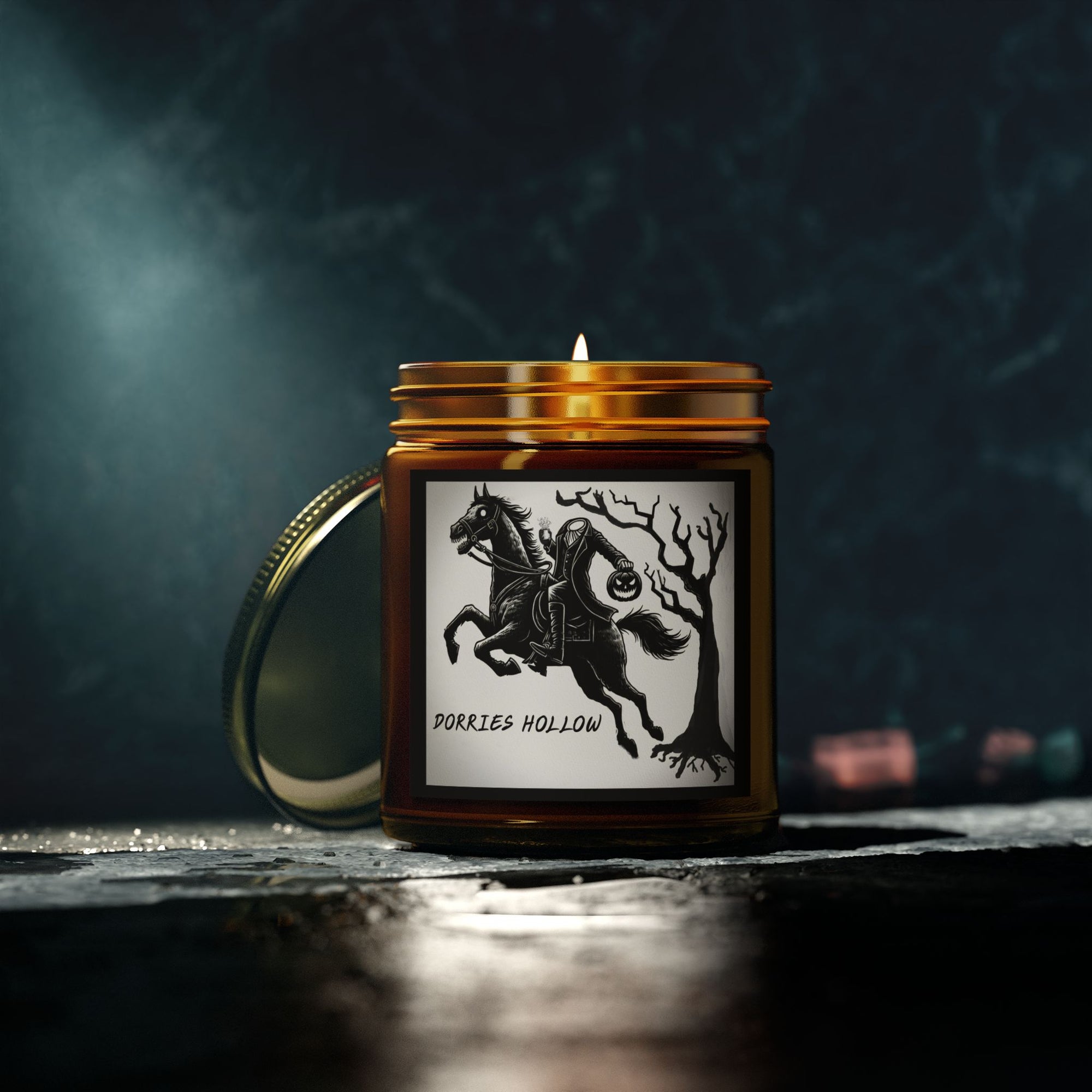Eerie Scented Candle, Spooky Home Decor, Witchy Gift, Perfect for Halloween, Cozy Candlelight, Haunted Atmosphere