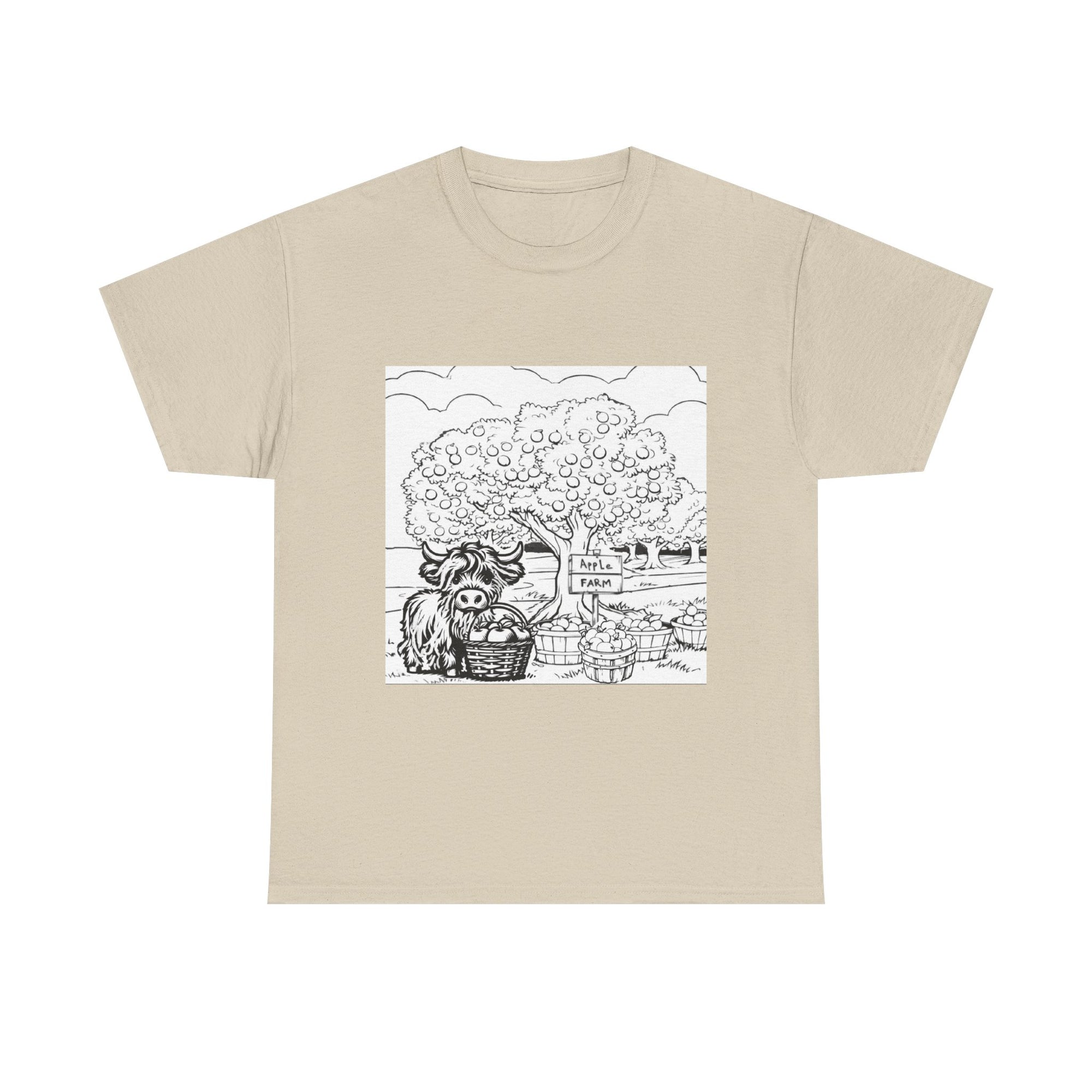 Whimsical Farm Life Tee, Casual Graphic Tee for Animal Lovers, Unisex Cotton Shirt for Summer
