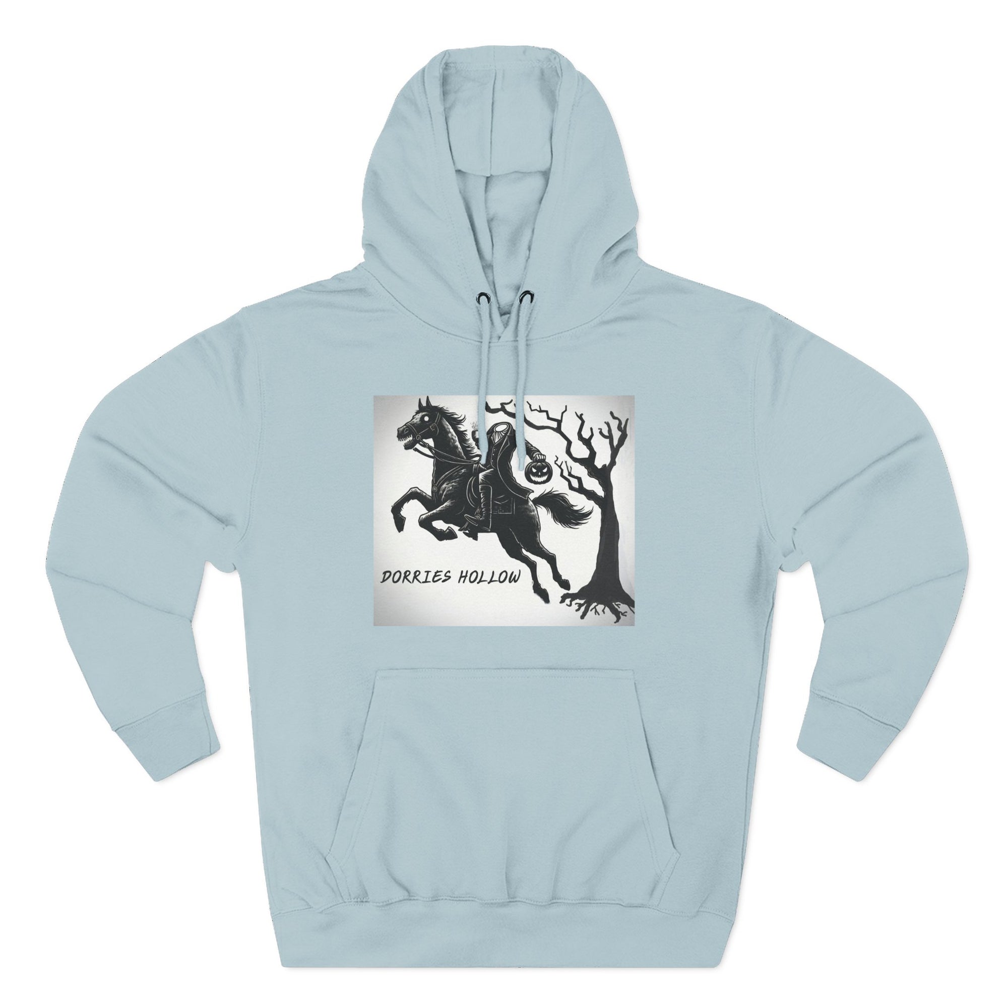 Spooky Horse Fleece Hoodie - Perfect for Fall and Halloween, Unisex Sweatshirt, Cozy Pullover, Gift for Horse Lovers