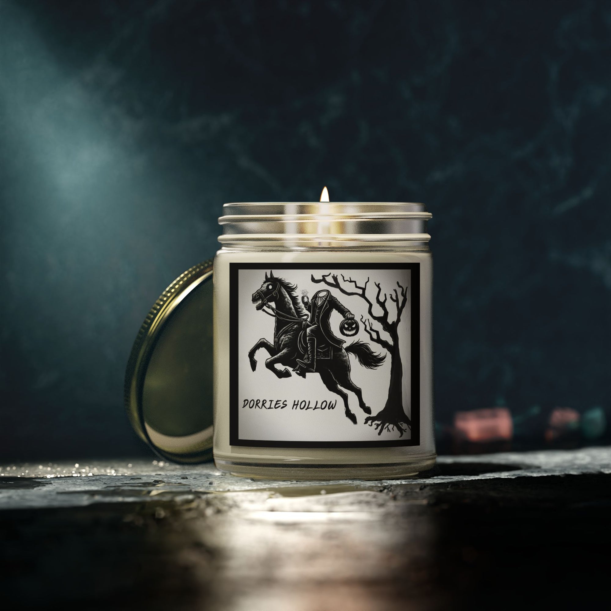 Eerie Scented Candle, Spooky Home Decor, Witchy Gift, Perfect for Halloween, Cozy Candlelight, Haunted Atmosphere